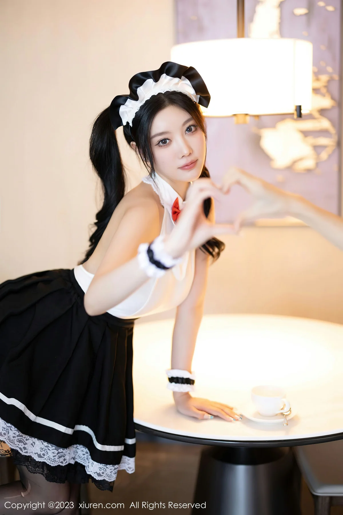 XiuRen 秀人 No.7590  杨晨晨Yome 白色蕾丝内衣性感写真2 - 3