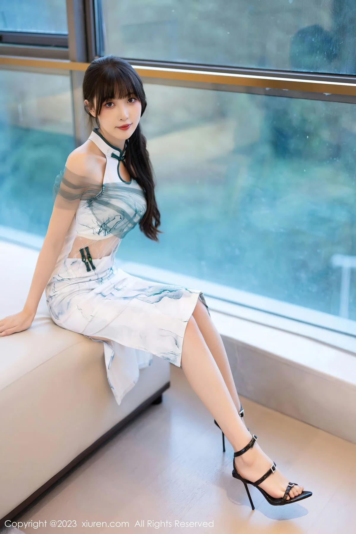 XiuRen 秀人 No.7605  林星阑 图案旗袍性感写真1 - 8