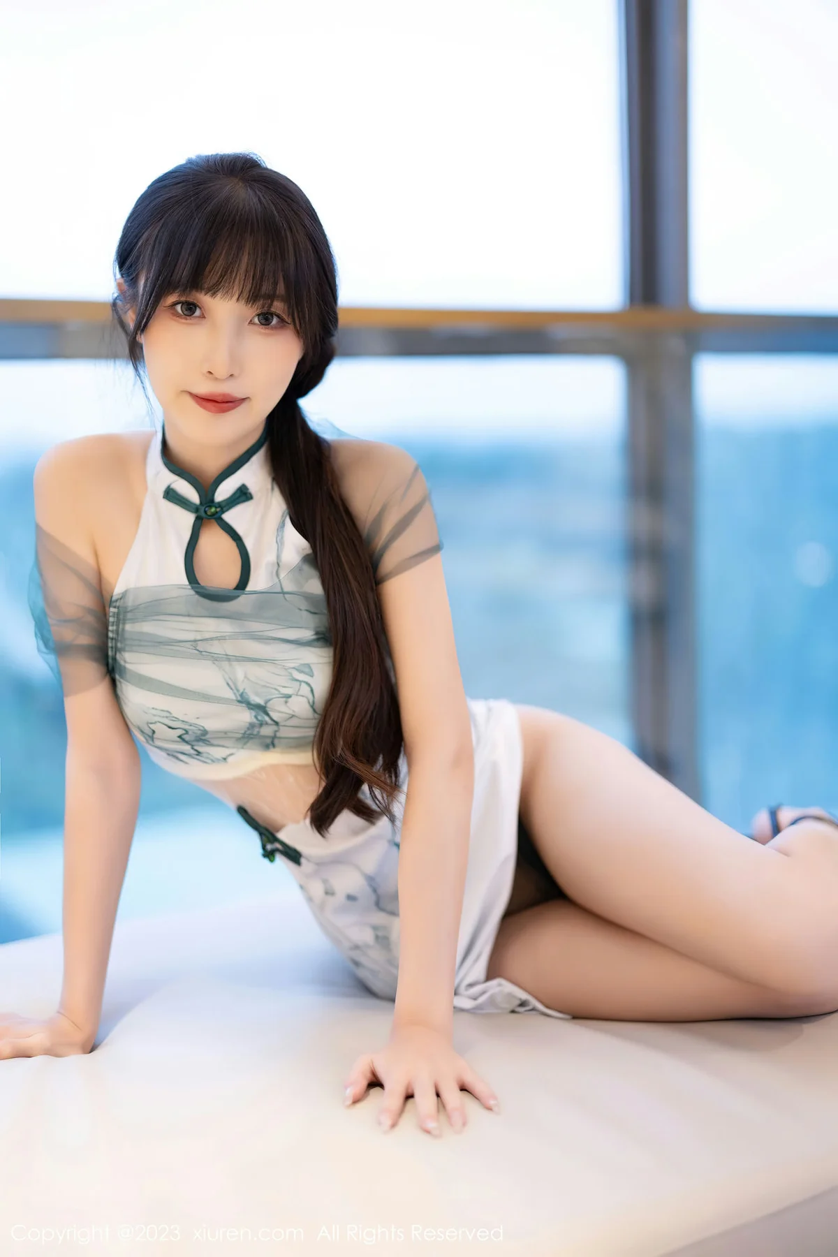 XiuRen 秀人 No.7605  林星阑 图案旗袍性感写真1 - 6