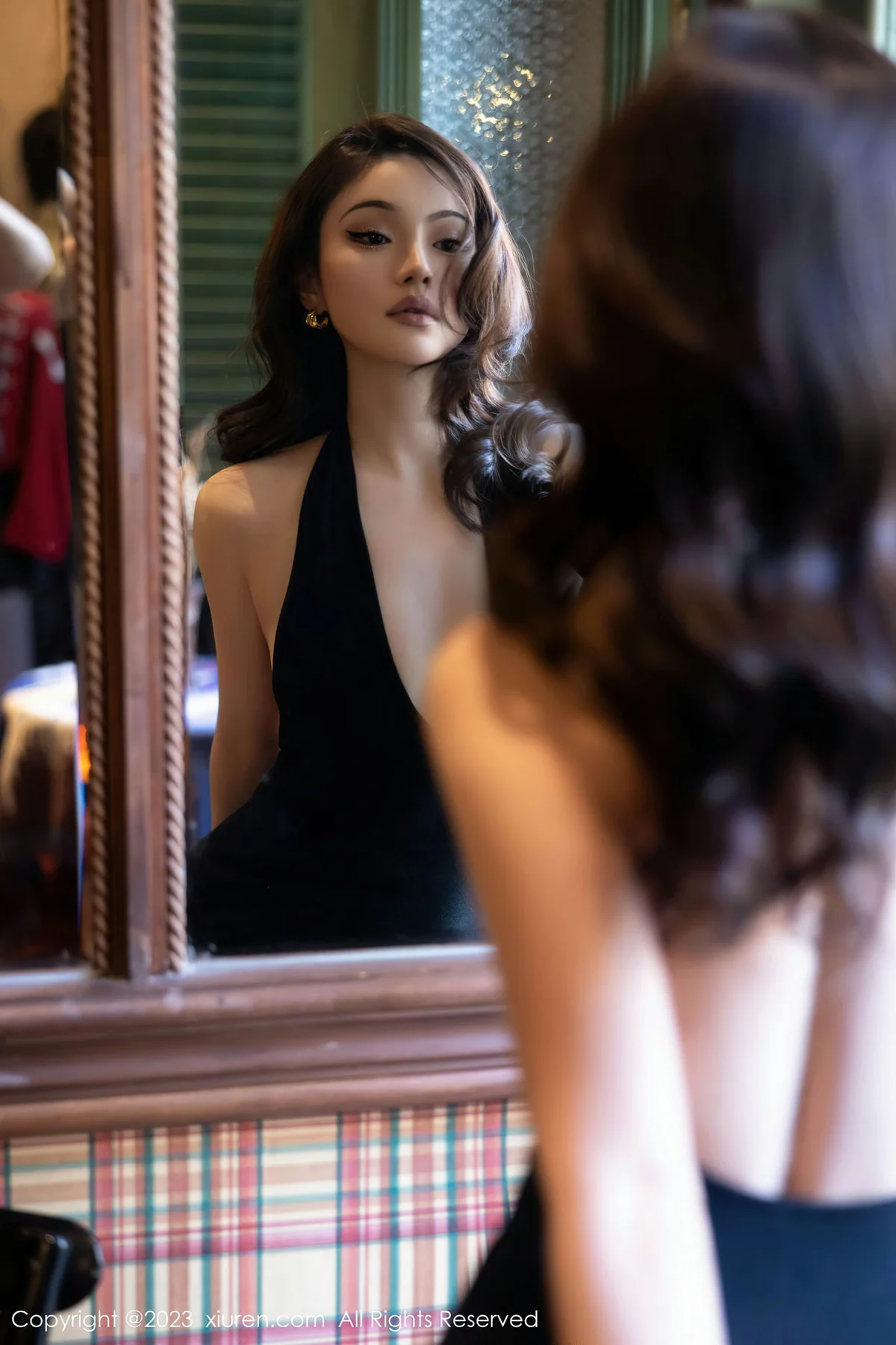 XiuRen 秀人 No.7607  Nanyo 首套写真黑色网格袜33 - 3