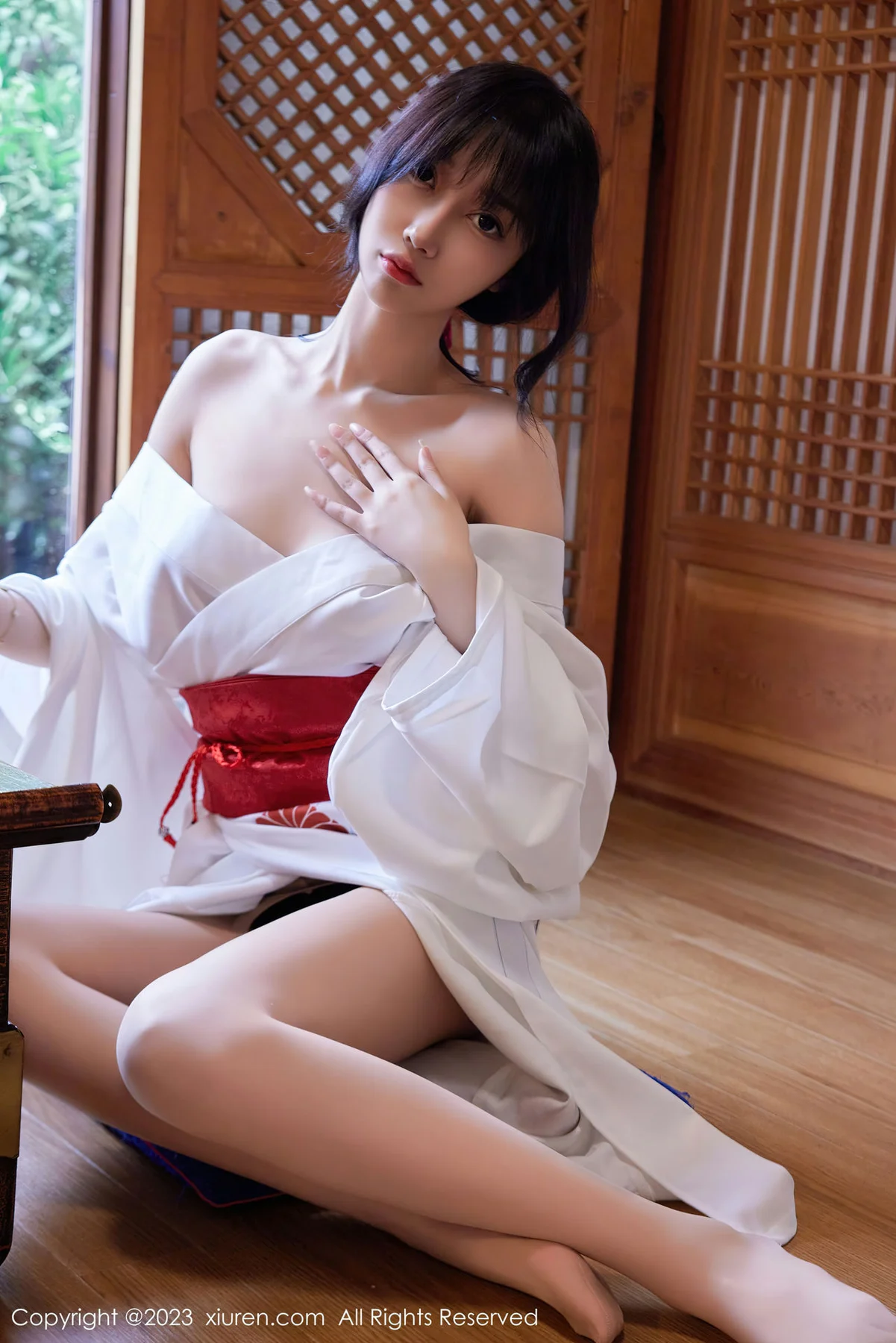 XiuRen 秀人 No.7610  玥儿玥er 白色日式和服济州岛旅拍33 - 7