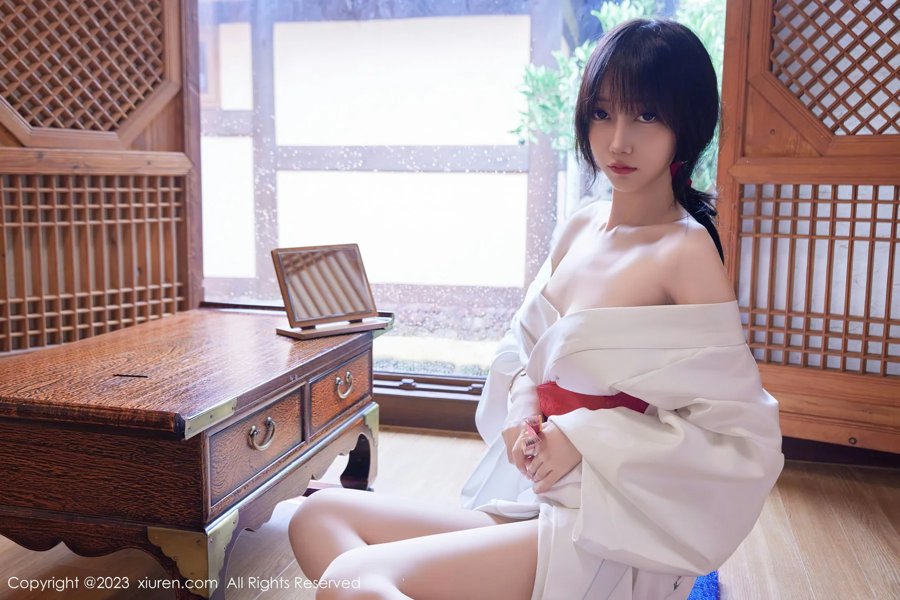 XiuRen 秀人 No.7610  玥儿玥er 白色日式和服济州岛旅拍33 - 1