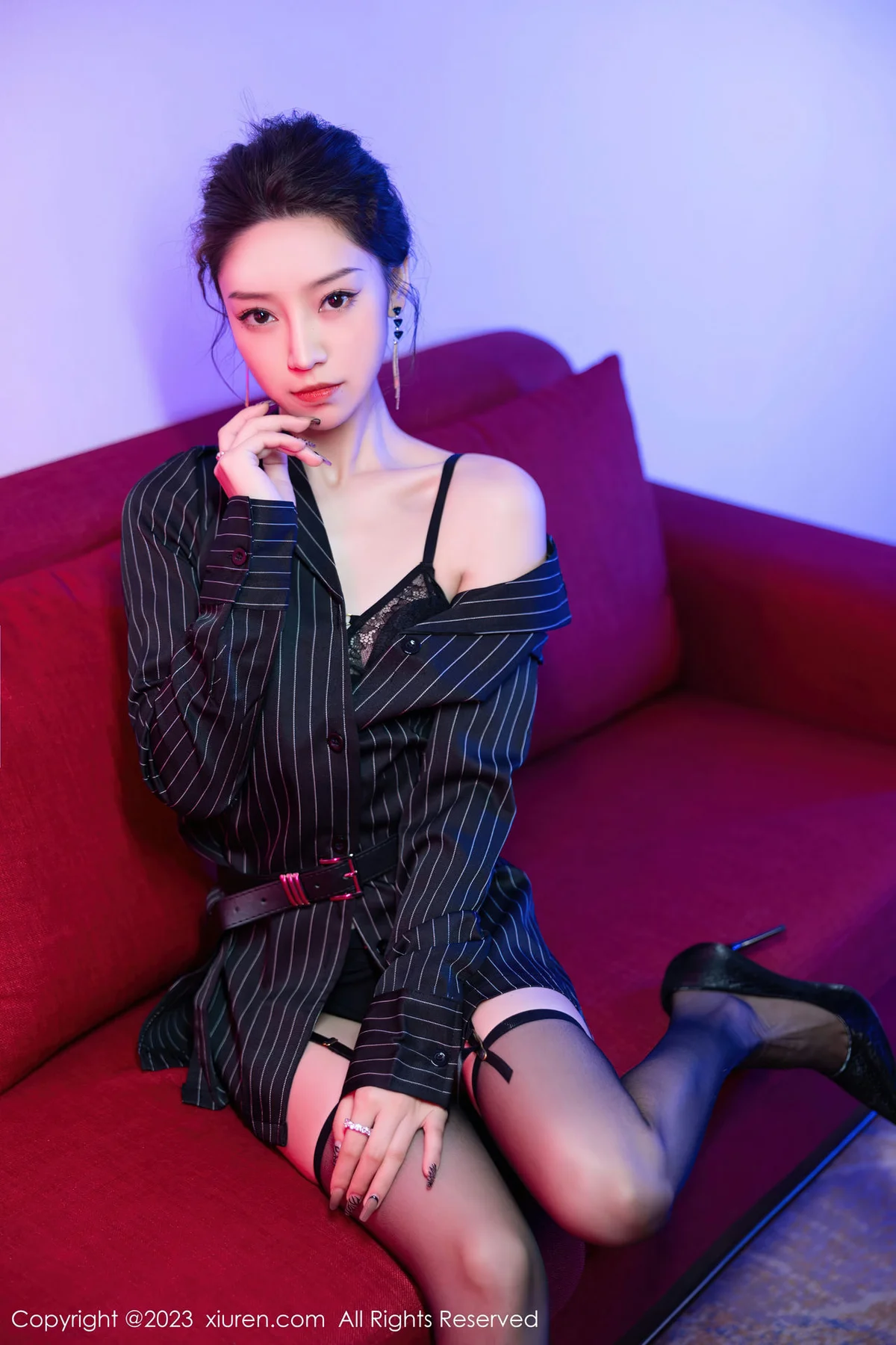 XiuRen 秀人 No.7611  苏曼兮 魅惑黑丝性感写真11 - 4