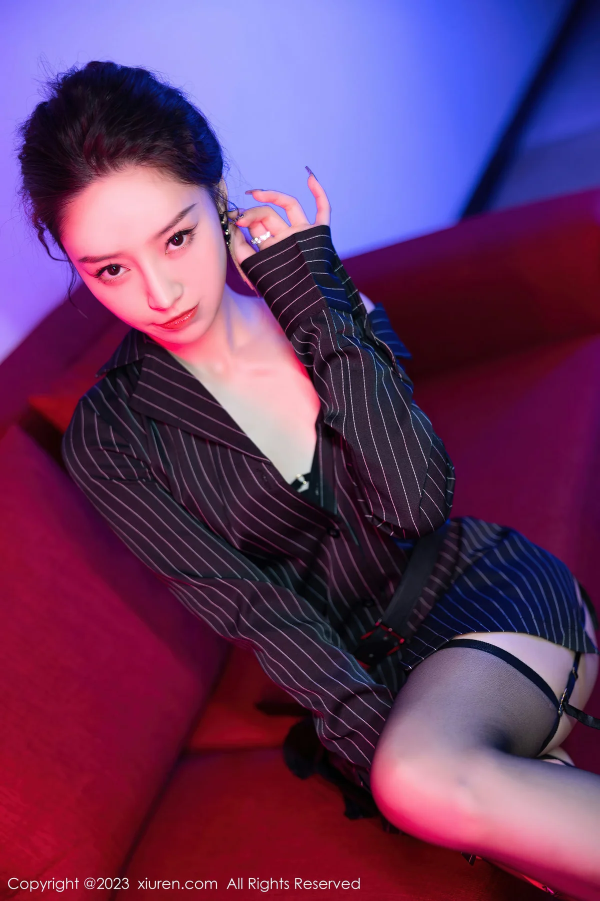 XiuRen 秀人 No.7611  苏曼兮 魅惑黑丝性感写真11 - 7