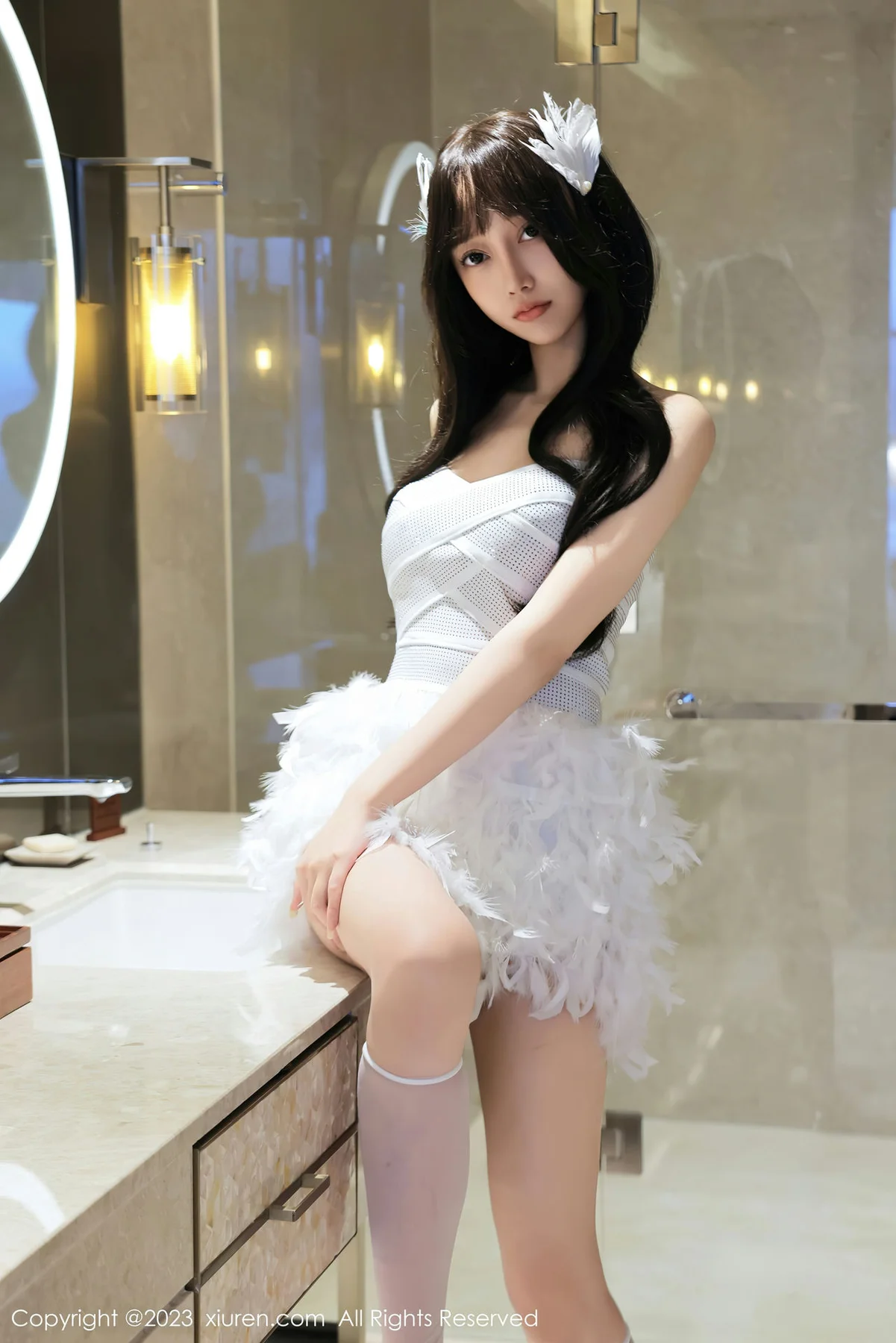 XiuRen 秀人 No.7644  玥儿玥er 白色丝袜济州岛旅拍3 - 6