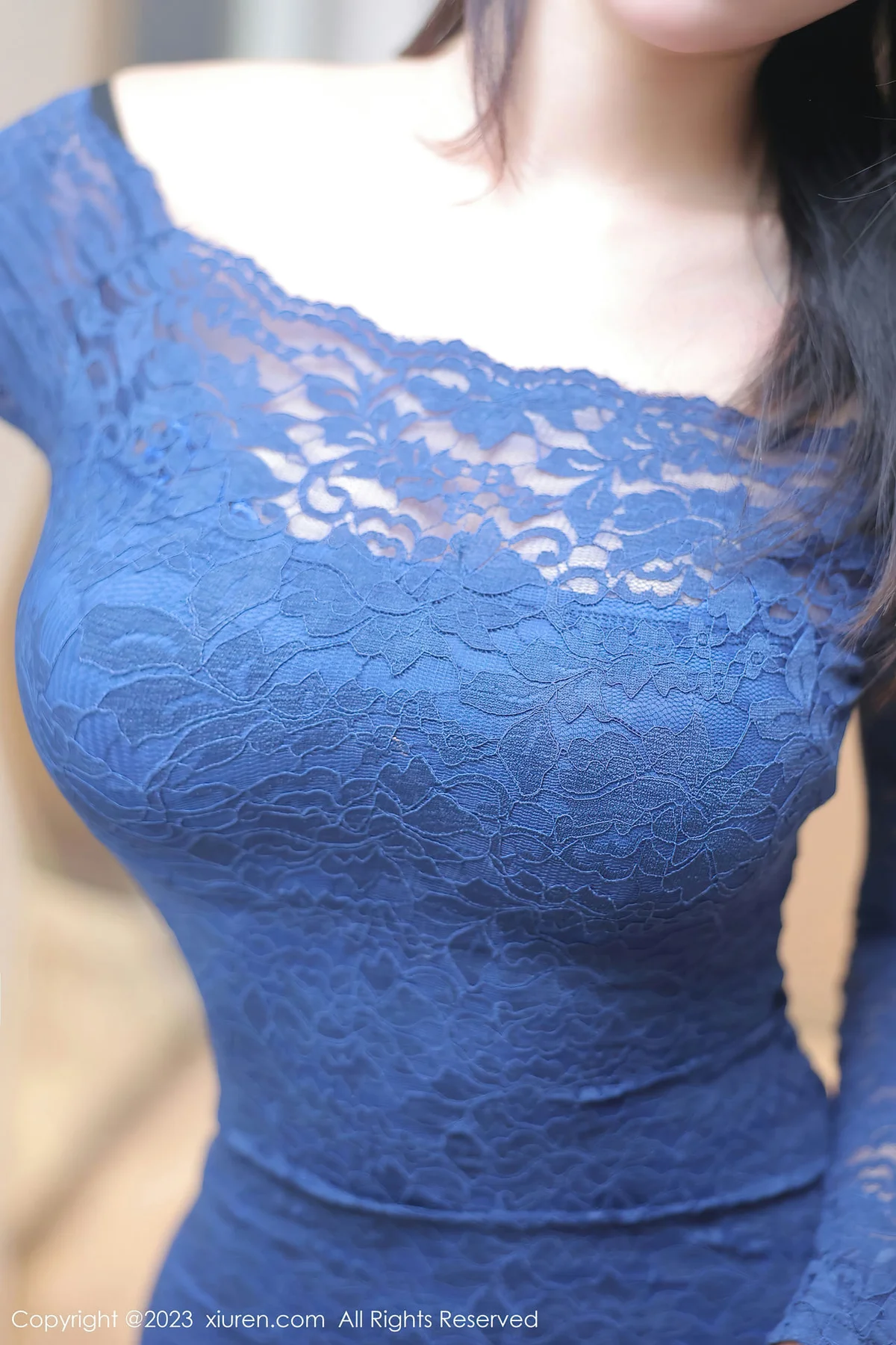 XiuRen 秀人 No.7652  夏沫沫tifa 黑色蕾丝内衣性感写真1 - 4