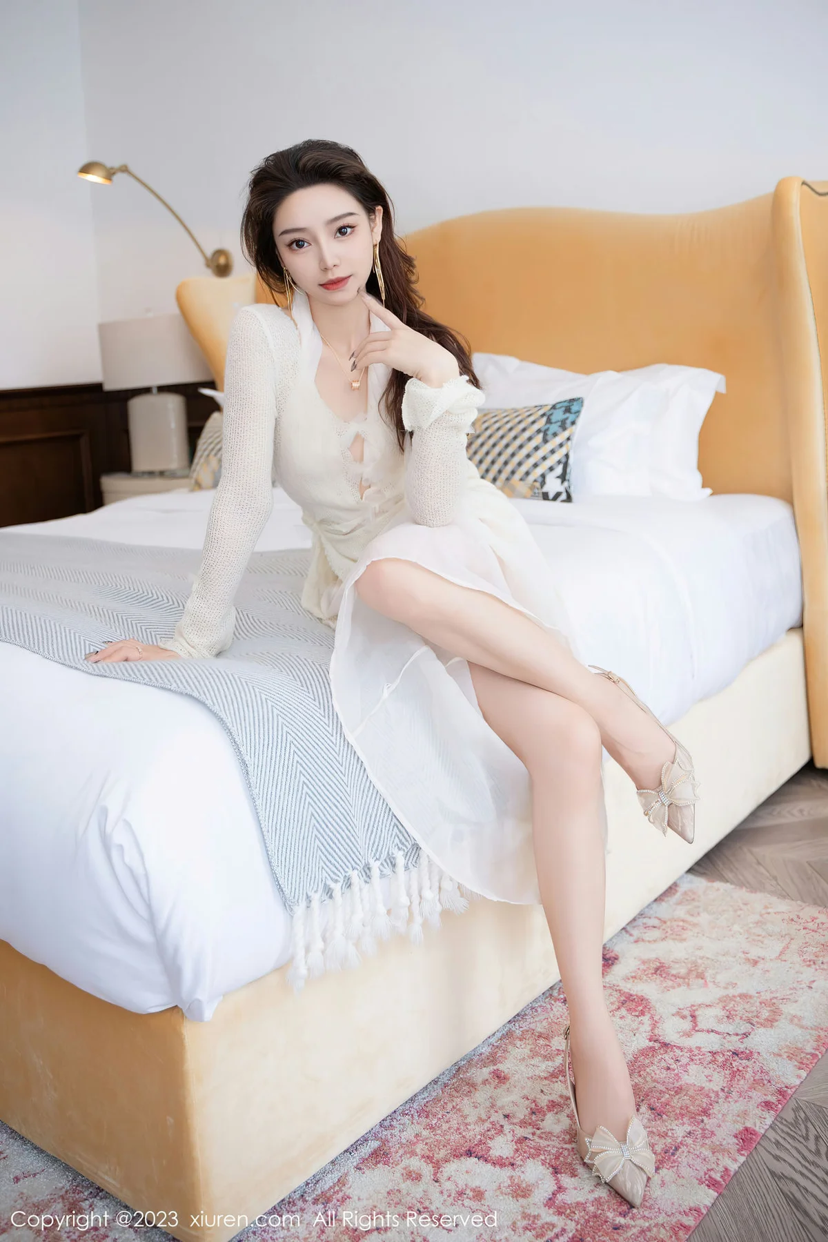 XiuRen 秀人 No.7658  苏曼兮 薄纱长裙性感写真22 - 1