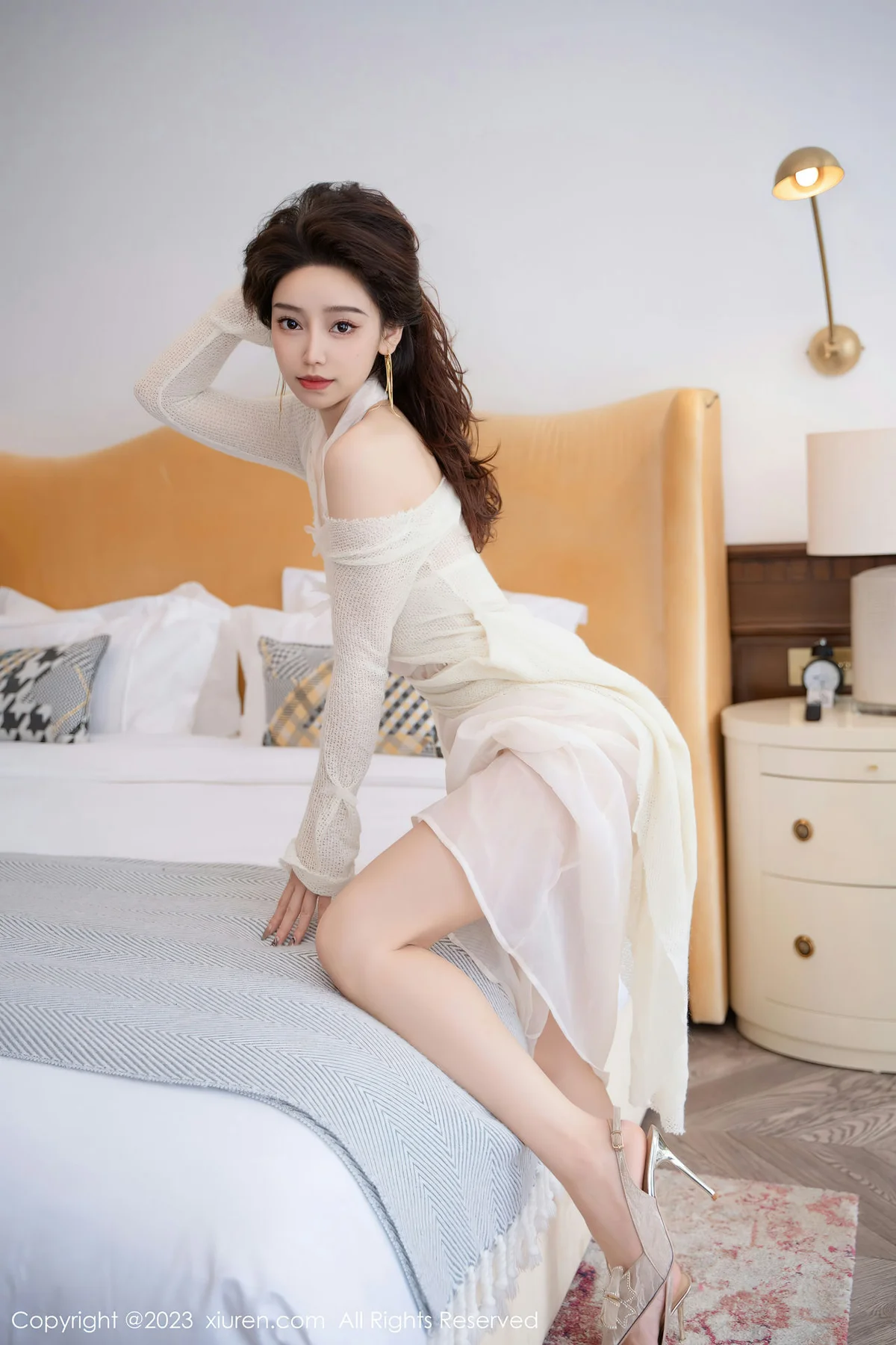 XiuRen 秀人 No.7658  苏曼兮 薄纱长裙性感写真22 - 3