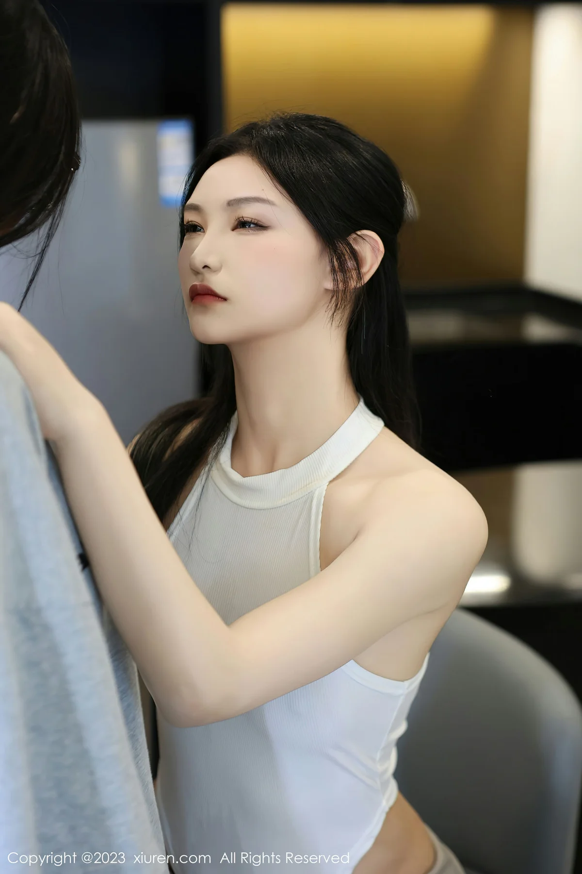 XiuRen 秀人 No.7663  大橘BBKira 首套写真连衣短裙 - 9