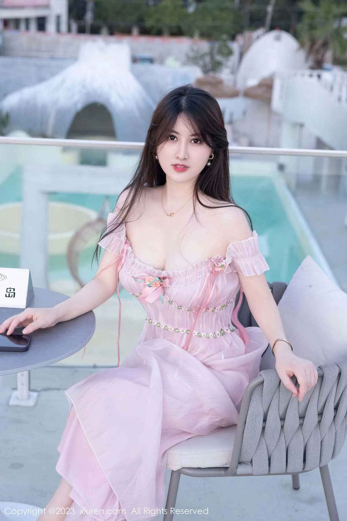 XiuRen 秀人 No.7666  诗诗kiki 魅惑灰丝性感写真1 - 7