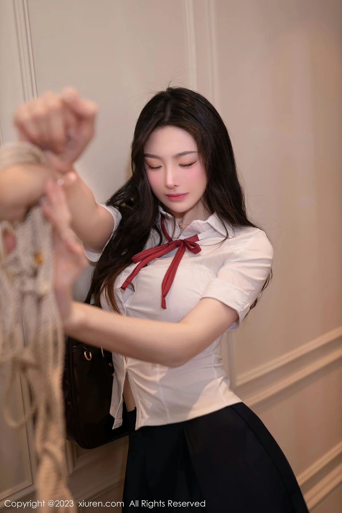 XiuRen 秀人 No.7674  小逗逗 蕾丝内衣日本旅拍1 - 1