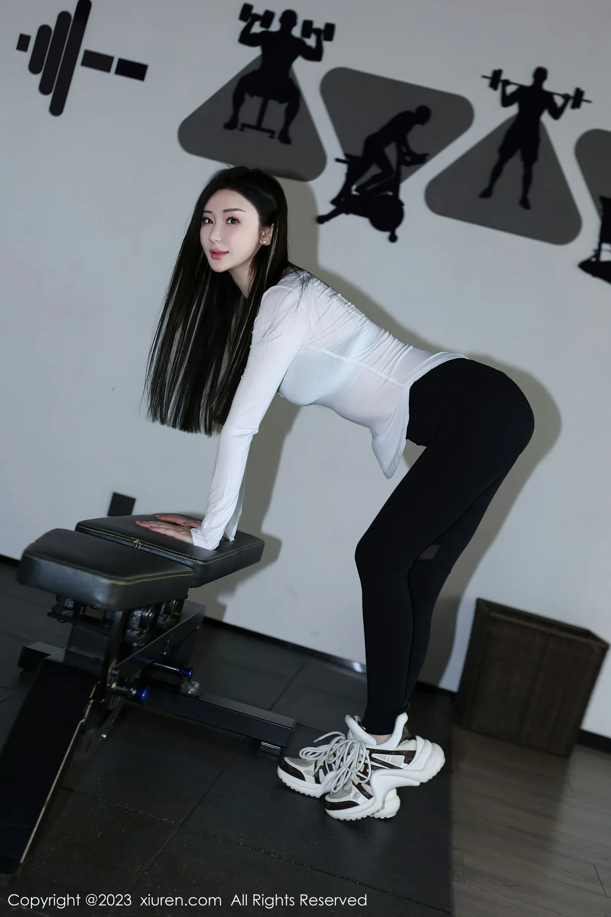 XiuRen 秀人 No.7705  田兮白 黑色比基尼第二套写真 - 6