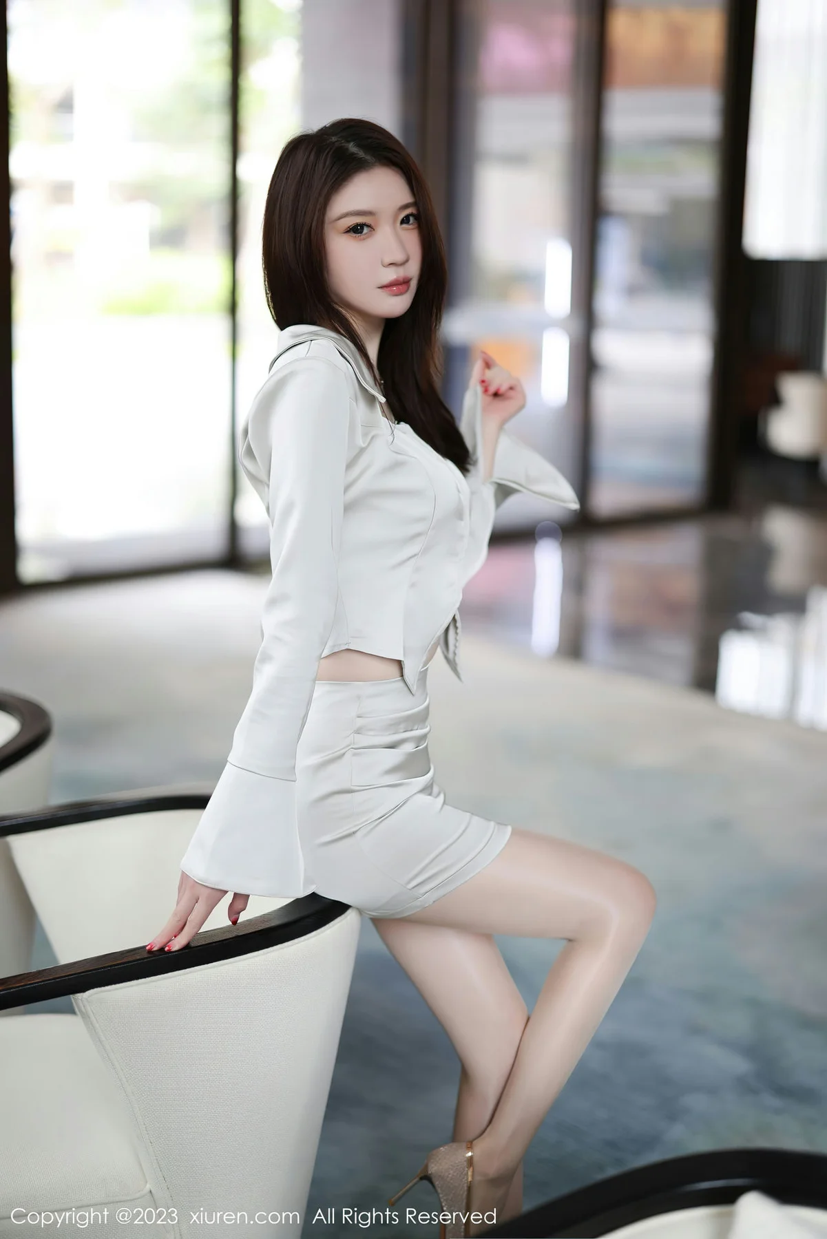 XiuRen 秀人 No.7709  梦心玥 诱人原色丝袜安吉旅拍2 - 1