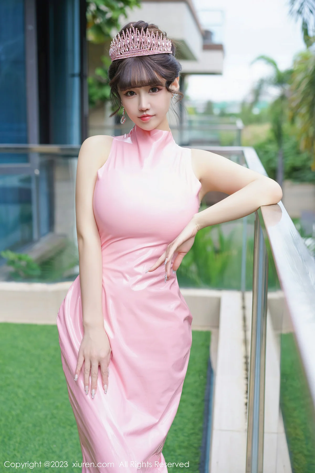 XiuRen 秀人 No.7713  朱可儿Flora 连衣短裙性感写真 - 9