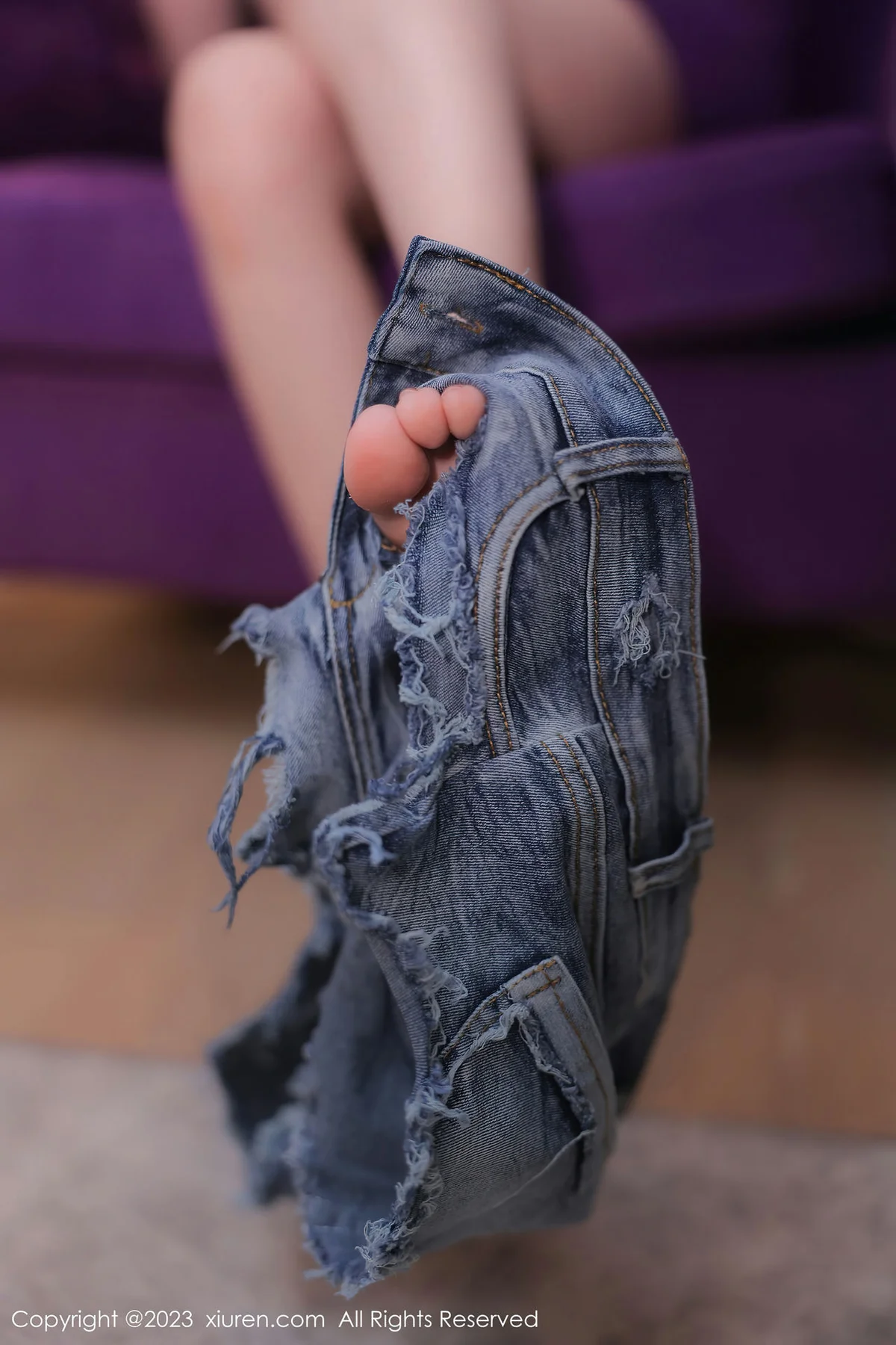 XiuRen 秀人 No.7722  杉菜 首套写真超短牛仔裤2 - 9