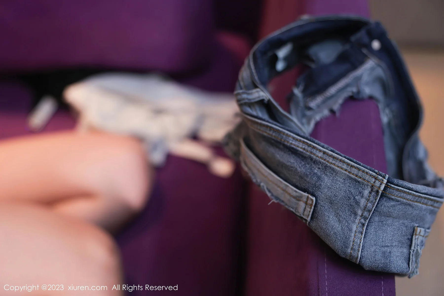 XiuRen 秀人 No.7722  杉菜 首套写真超短牛仔裤2 - 7