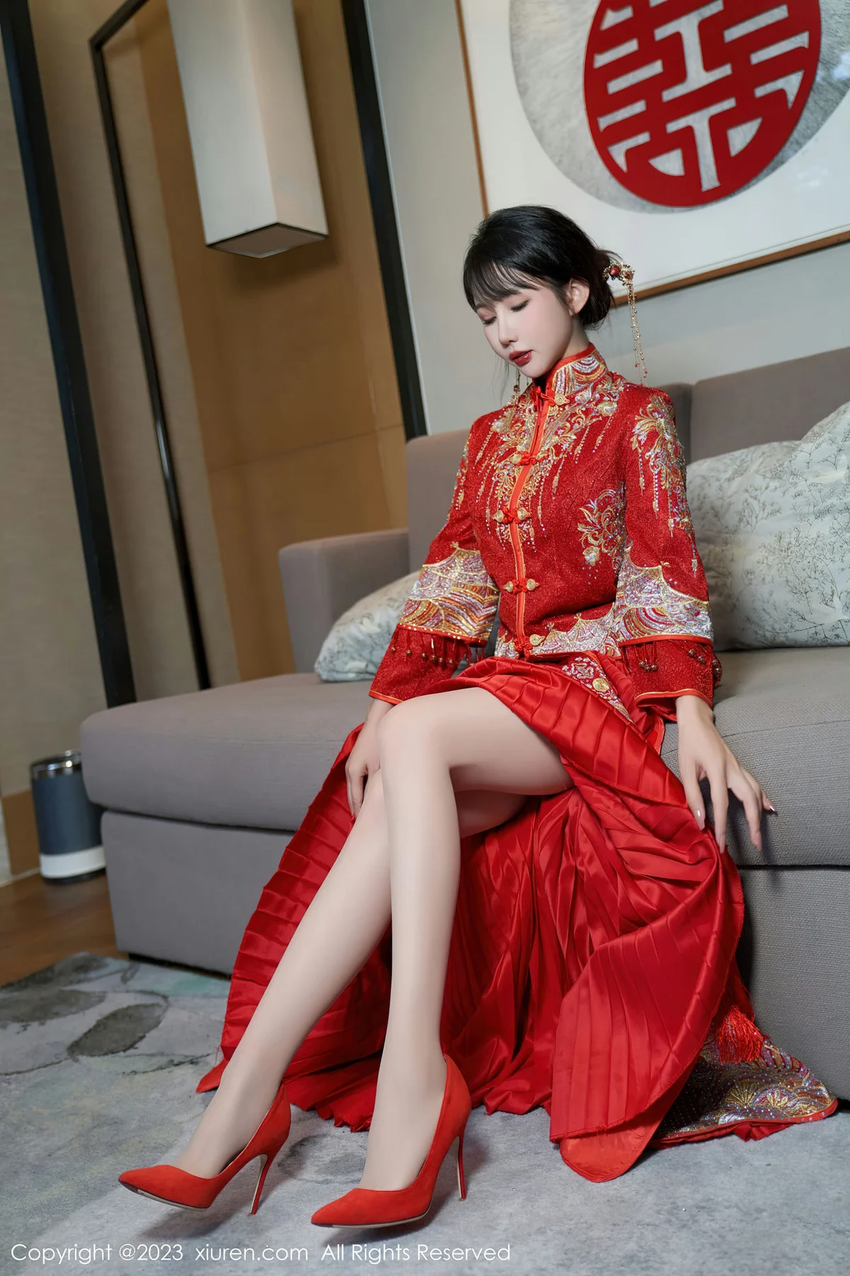 XiuRen 秀人 No.7729  波巧酱 专属新娘性感写真1 - 7