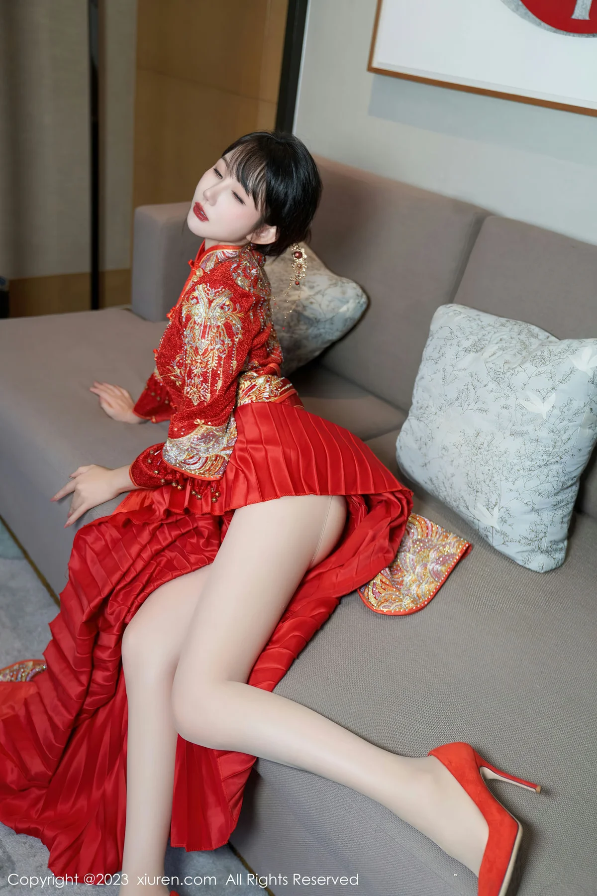 XiuRen 秀人 No.7729  波巧酱 专属新娘性感写真1 - 9