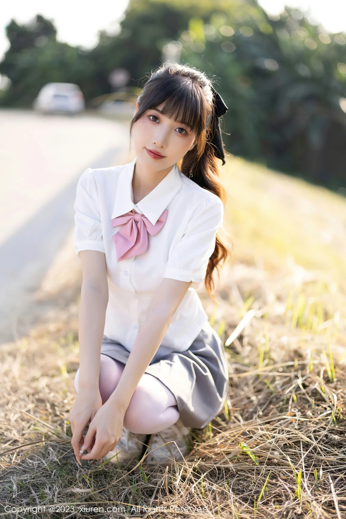 XiuRen 秀人 No.7771  林星阑 灰色短裙性感写真1 - 6