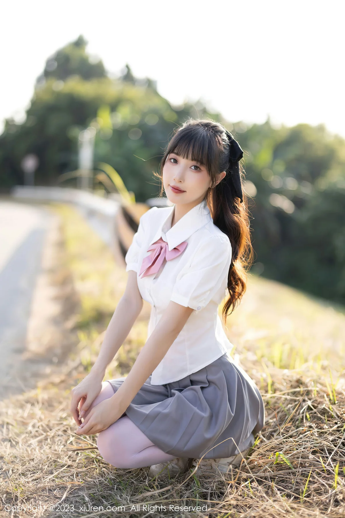 XiuRen 秀人 No.7771  林星阑 灰色短裙性感写真1 - 7