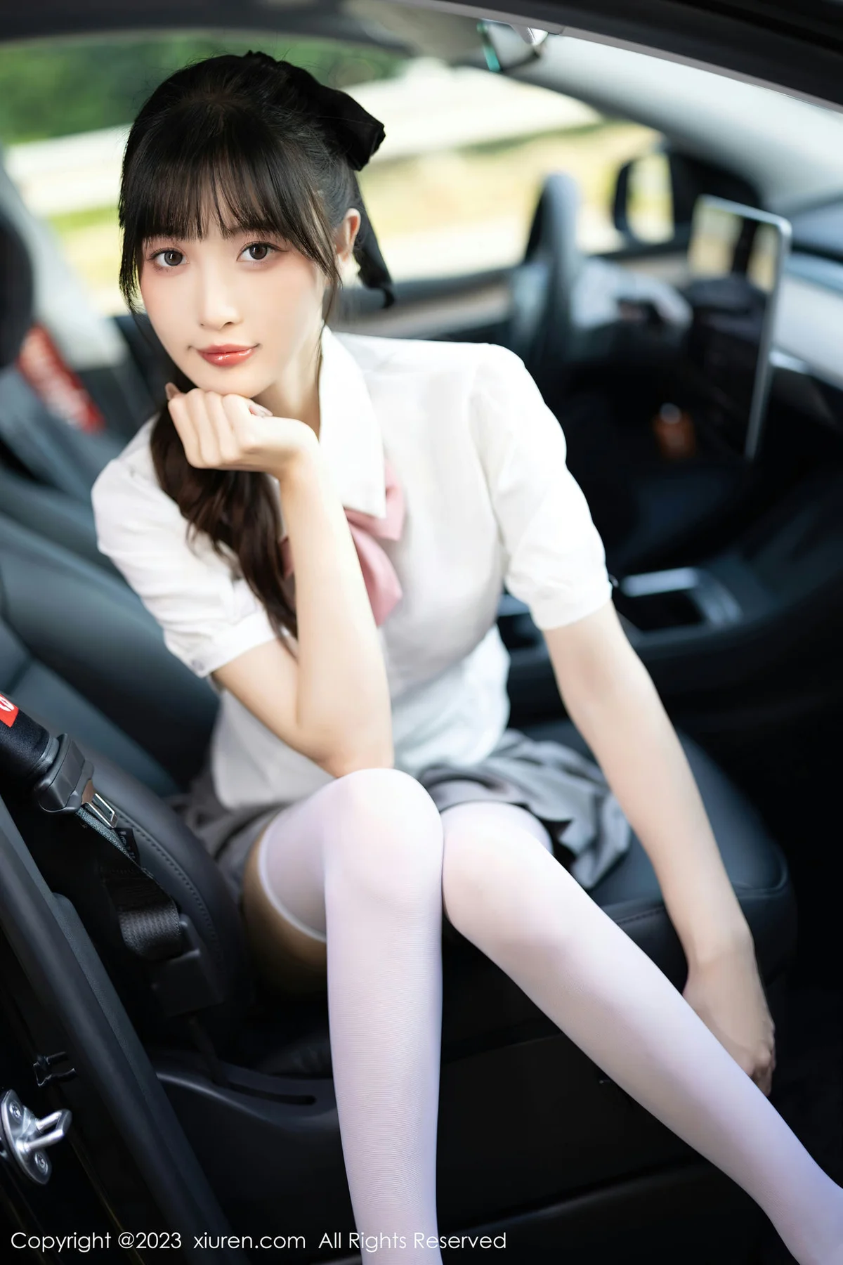 XiuRen 秀人 No.7771  林星阑 灰色短裙性感写真1 - 6