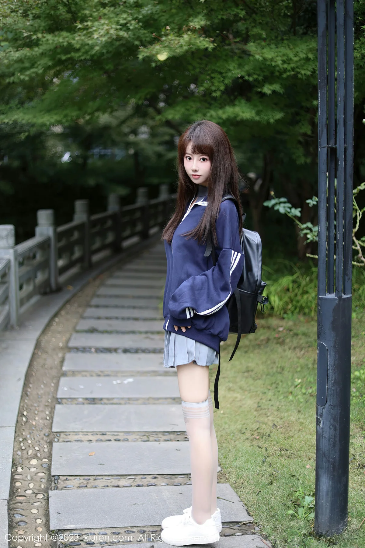 XiuRen 秀人 No.7784  韩系学妹 蓝色休息服性感写真1 - 9