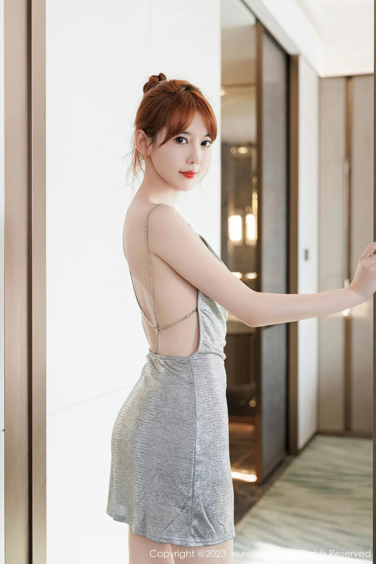 XiuRen 秀人 No.7795  圆儿 白色连衣短裙性感写真 - 5