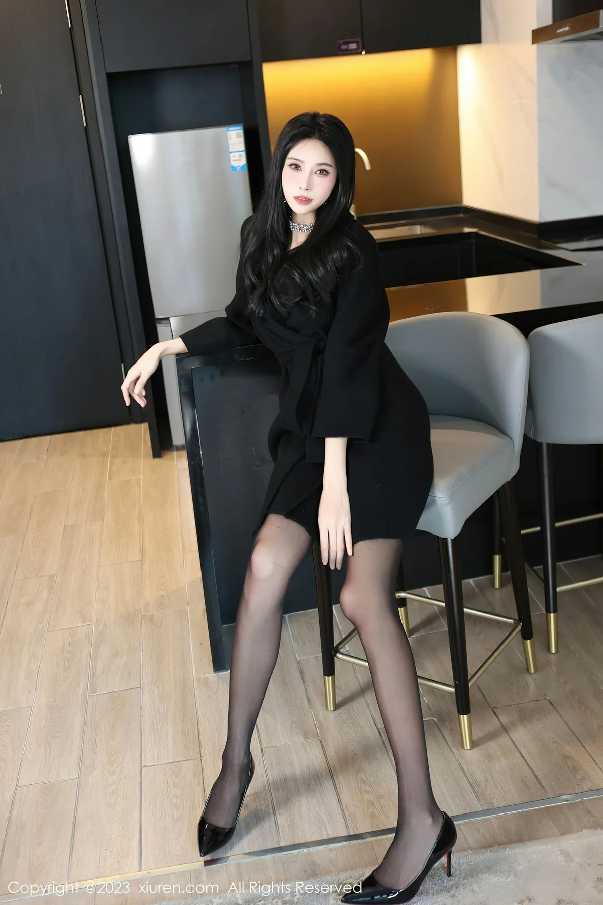 XiuRen 秀人 No.7797  草莓mm 魅惑黑丝性感写真 - 1