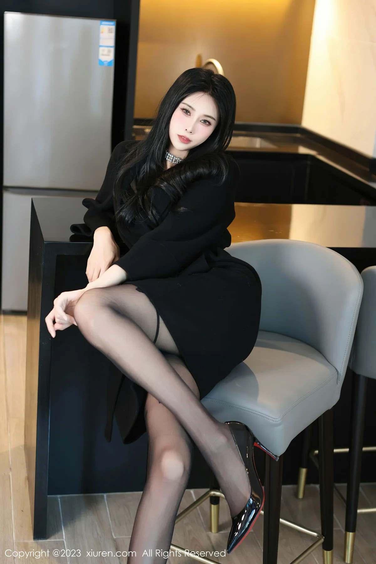 XiuRen 秀人 No.7797  草莓mm 魅惑黑丝性感写真 - 3