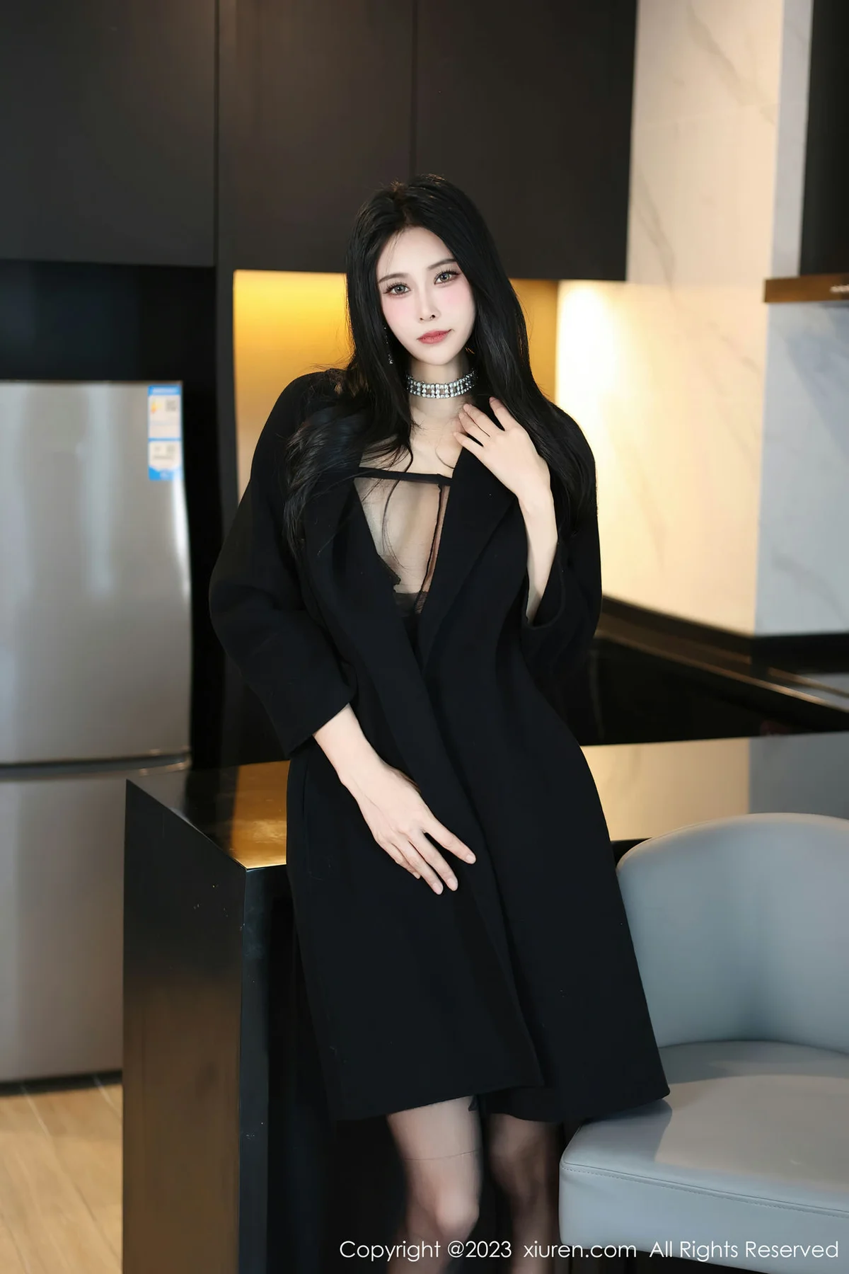 XiuRen 秀人 No.7797  草莓mm 魅惑黑丝性感写真 - 7