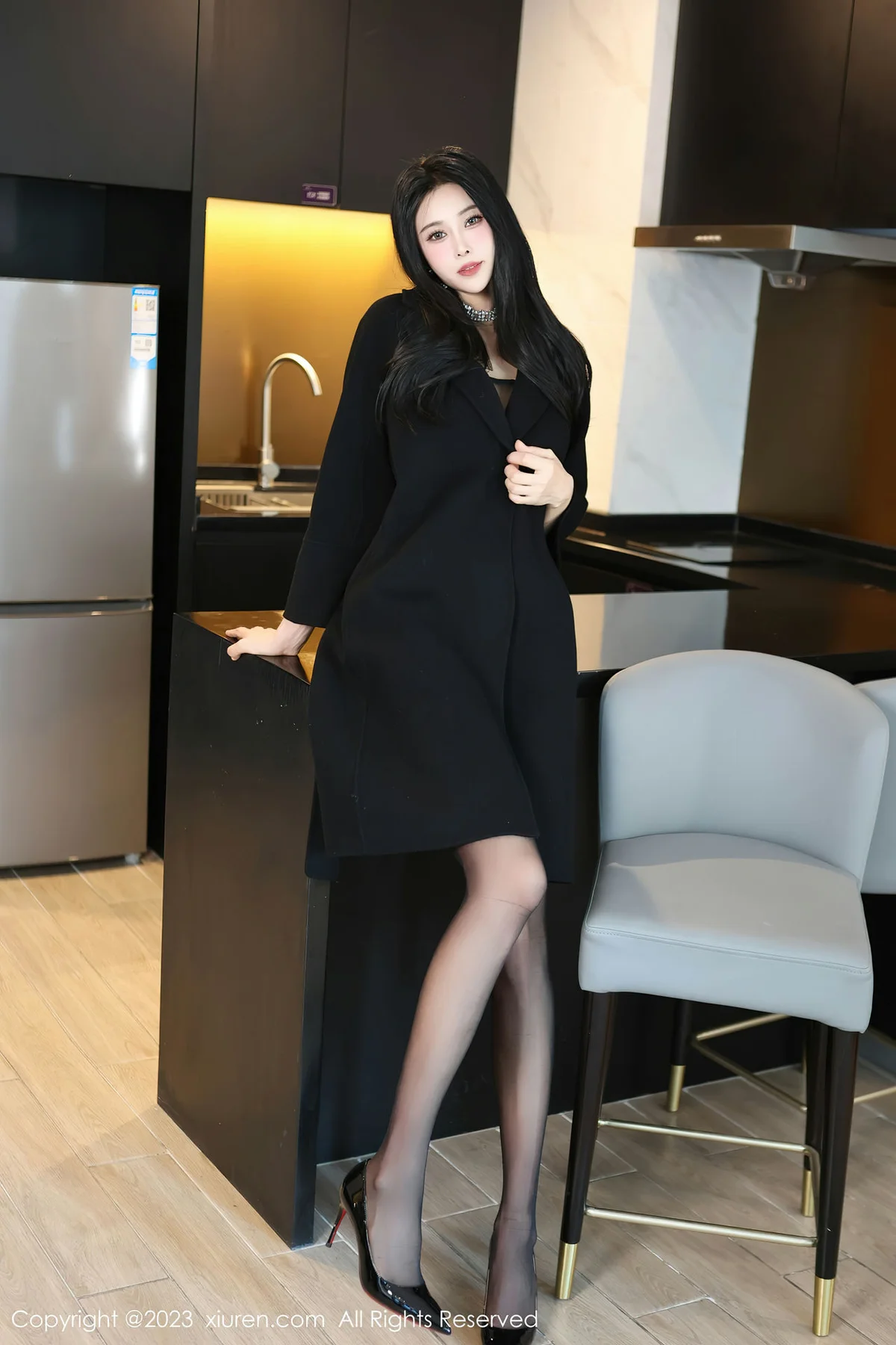 XiuRen 秀人 No.7797  草莓mm 魅惑黑丝性感写真 - 8