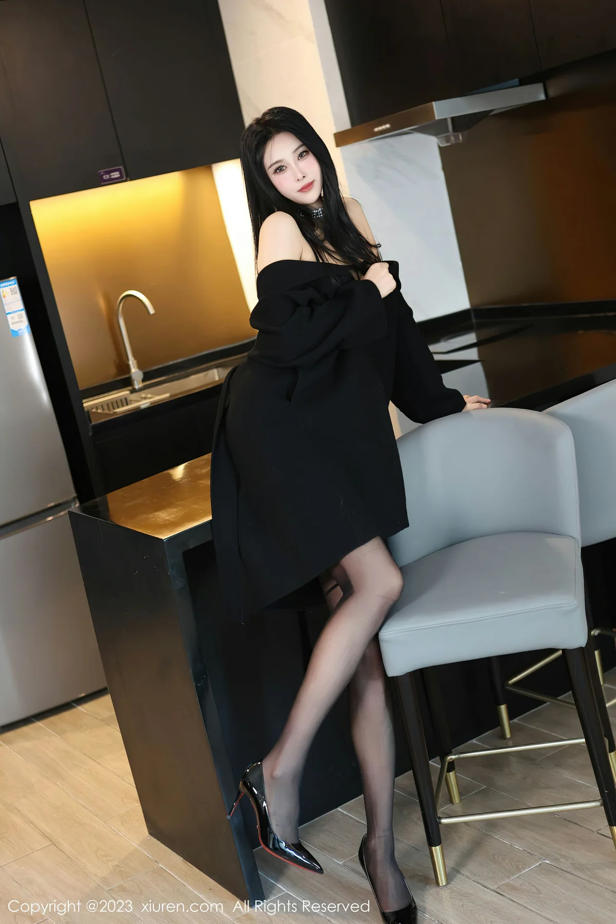 XiuRen 秀人 No.7797  草莓mm 魅惑黑丝性感写真 - 2