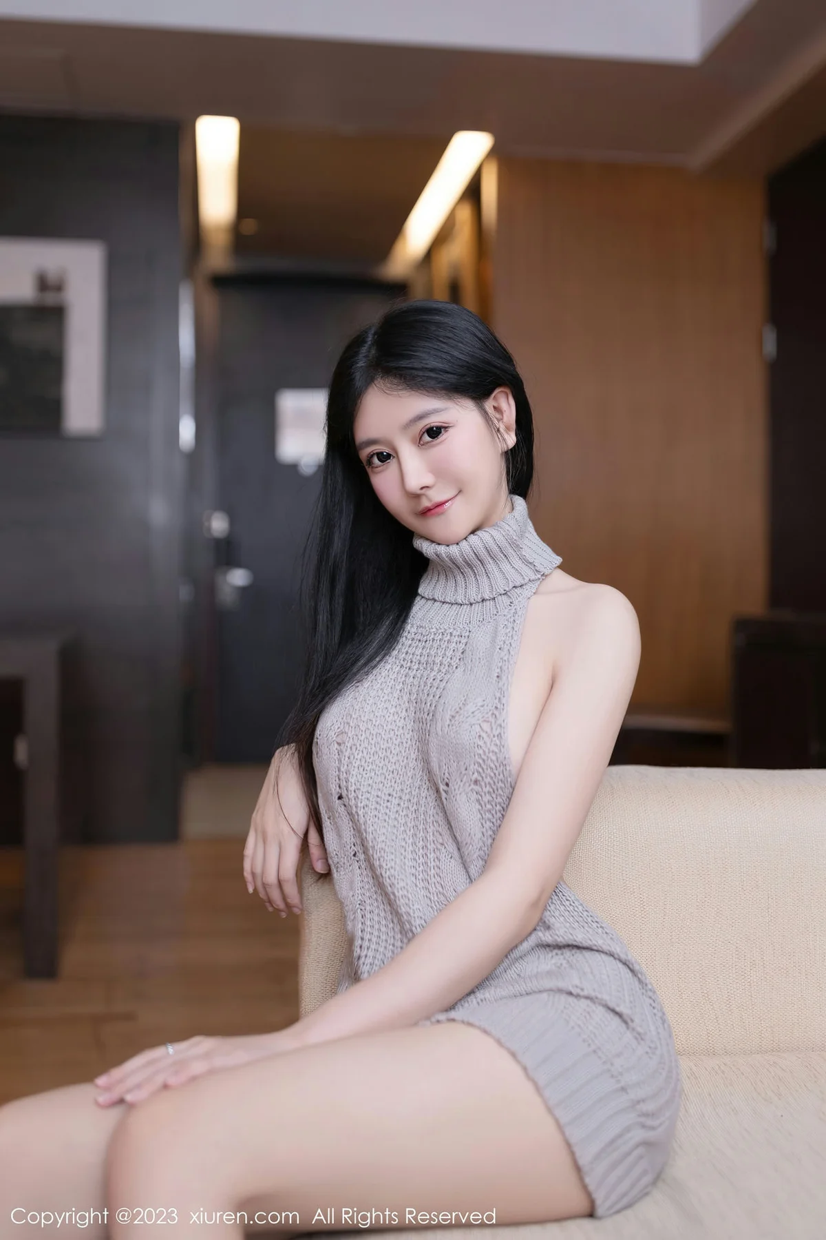 XiuRen 秀人 No.7818  幼幼 灰色毛线衣性感写真111 - 7