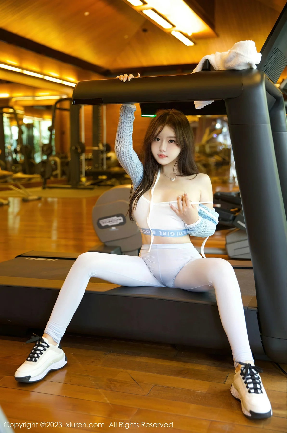 XiuRen 秀人 No.7821  小薯条nienie 浅色运动服饰首套写真111 - 9