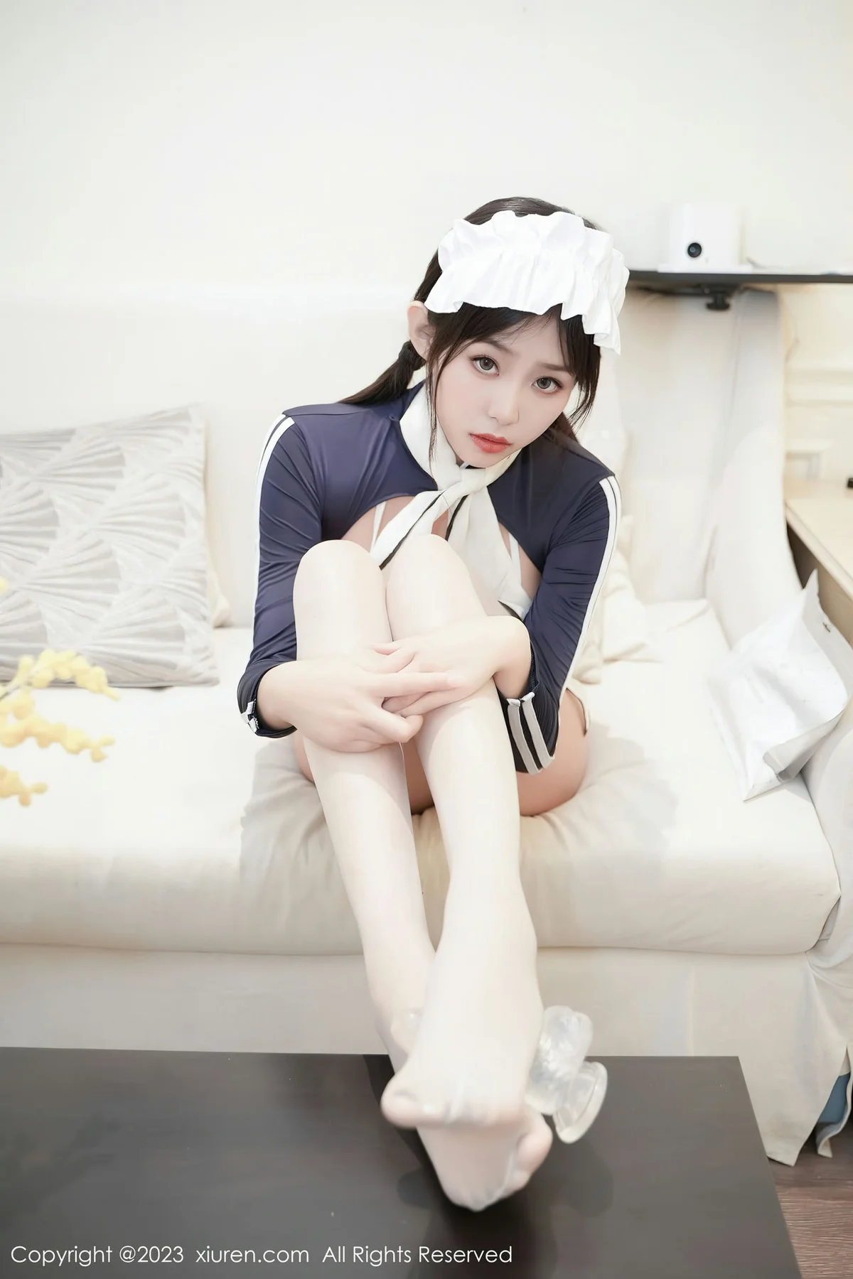 XiuRen 秀人 No.7840  董林越 蓝色女仆情趣第二套写真33 - 9