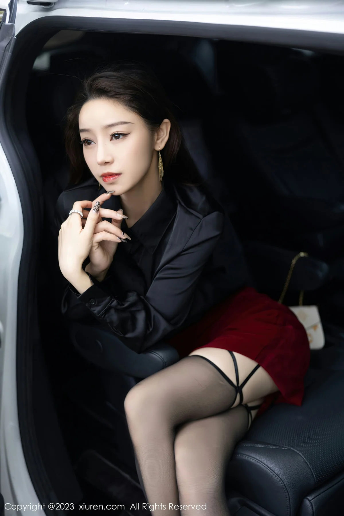 XiuRen 秀人 No.7867  苏曼兮 魅惑黑丝性感写真1 - 9