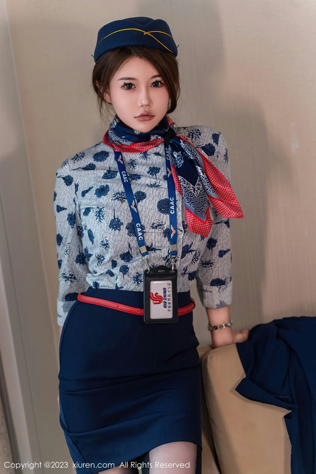 XiuRen 秀人 No.7879  甜妮 空姐制服性感写真 - 6