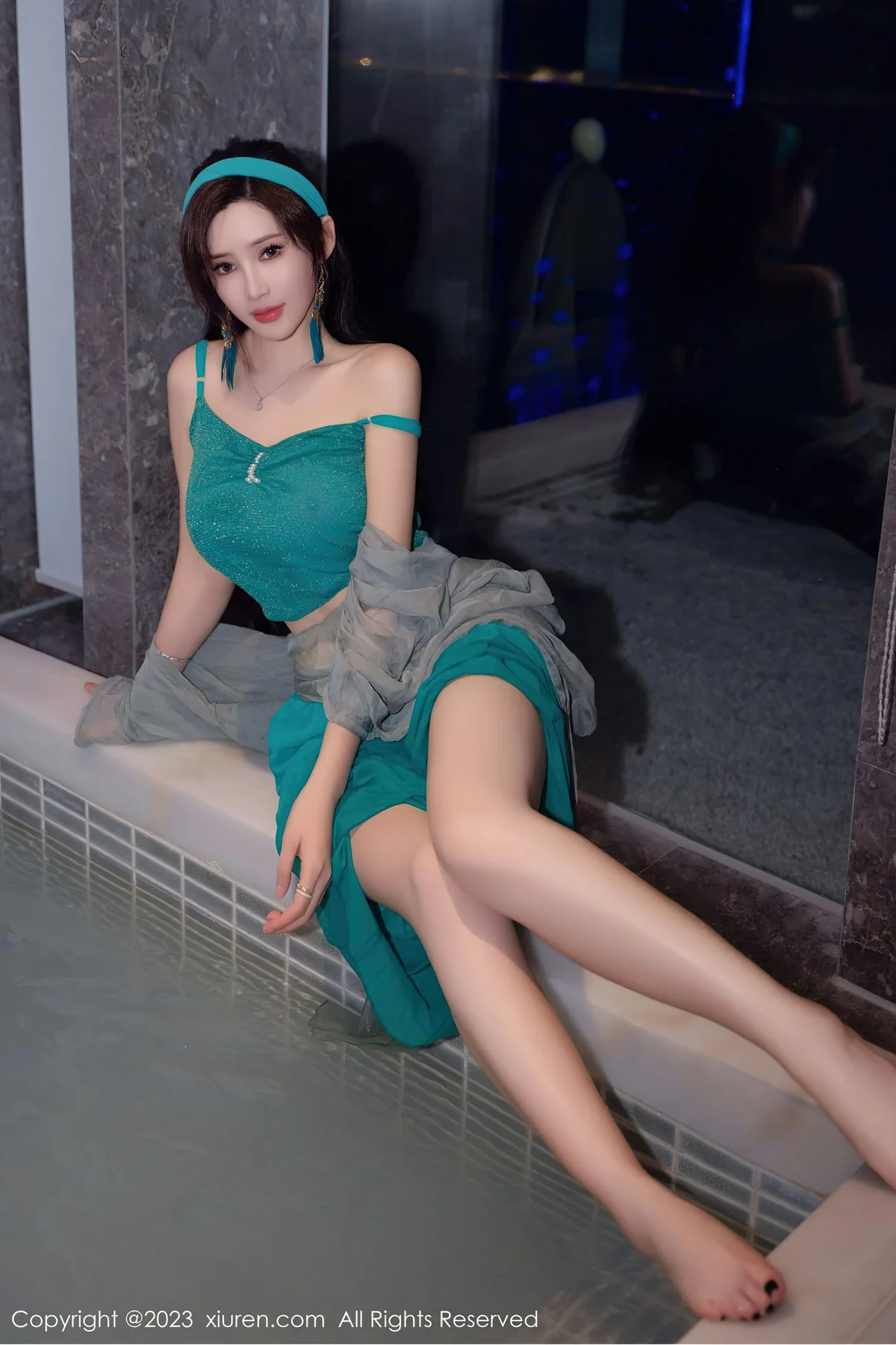 XiuRen 秀人 No.7886  Carol周妍希 温泉主题拍摄性感写真 - 8