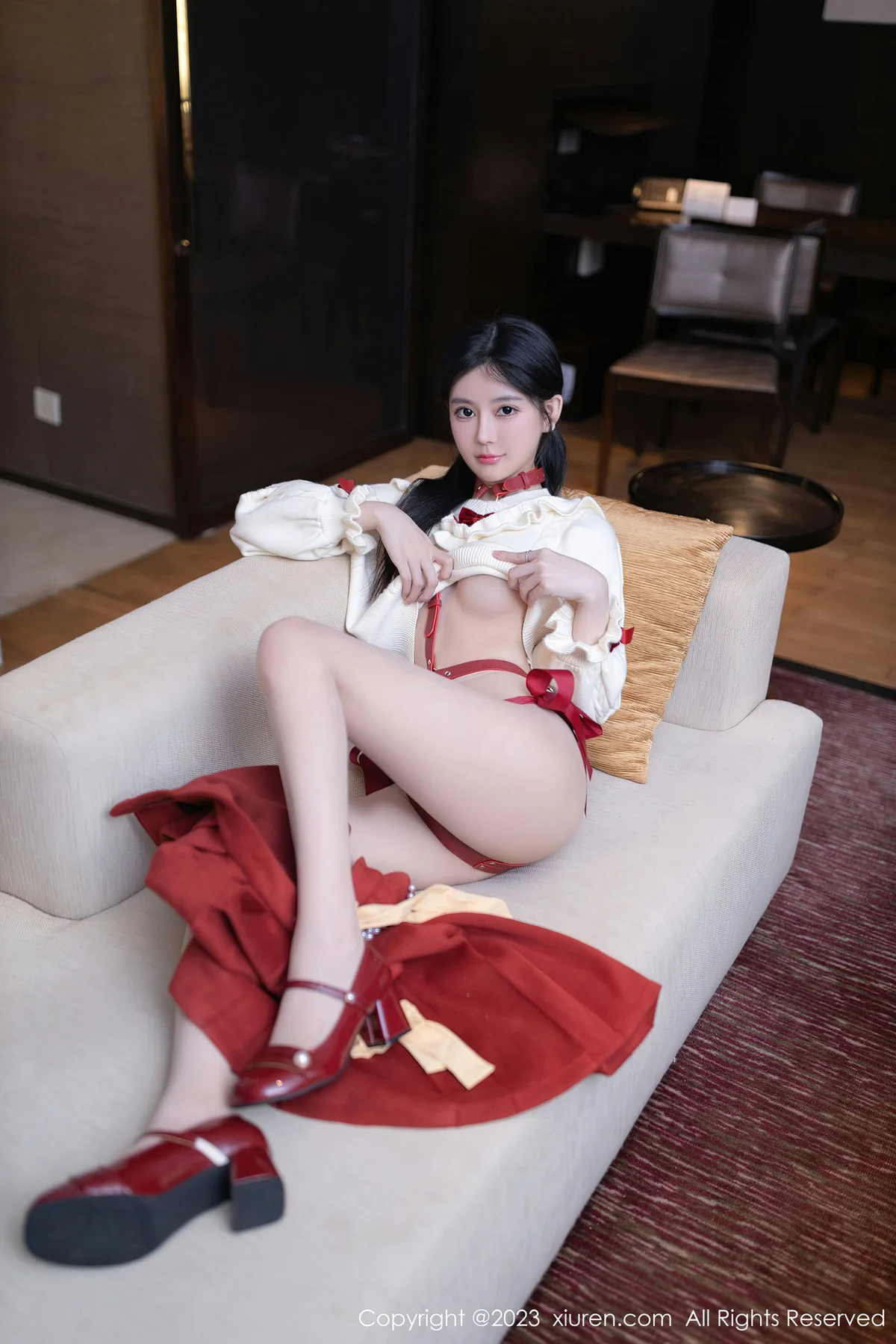 XiuRen 秀人 No.7890  幼幼 红色情趣性感写真11 - 6