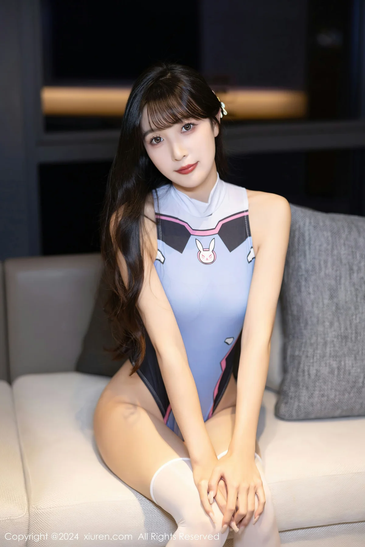 XiuRen 秀人 No.7940  林星阑 蓝色死库水性感写真1 - 1