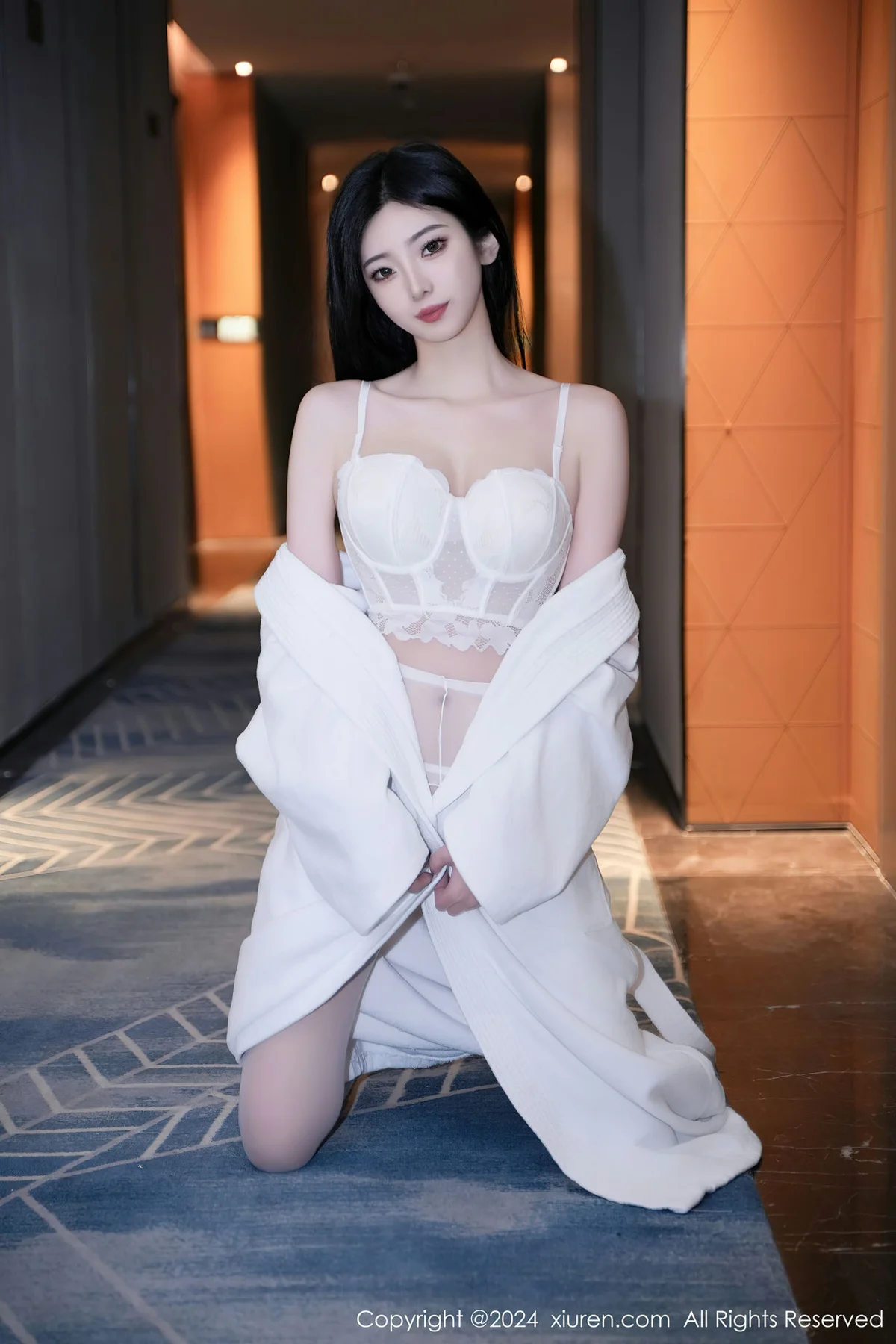 XiuRen 秀人 No.7960  安琪Yee 白色睡袍性感写真3 - 6