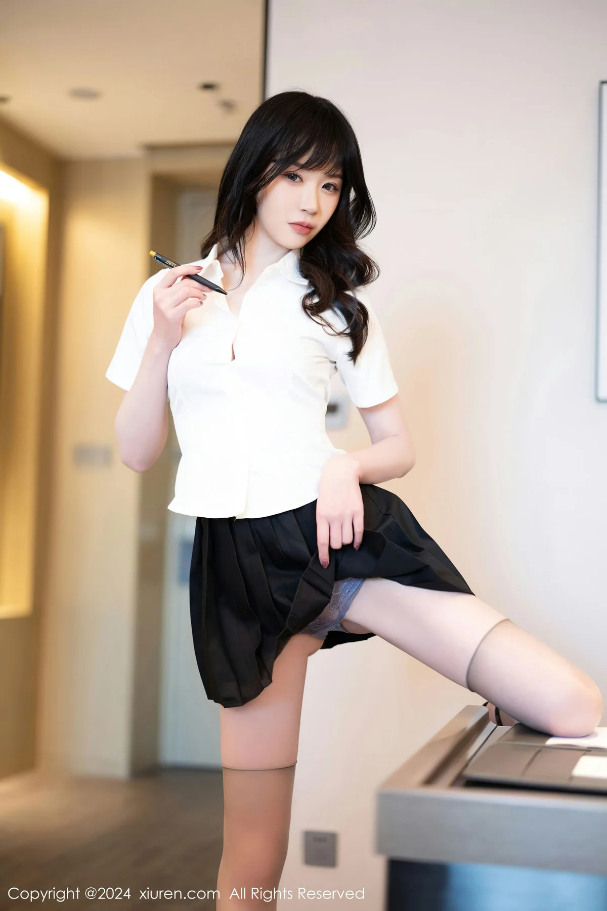 XiuRen 秀人 No.7970  梦心玥 紫色蕾丝内衣性感写真2 - 8