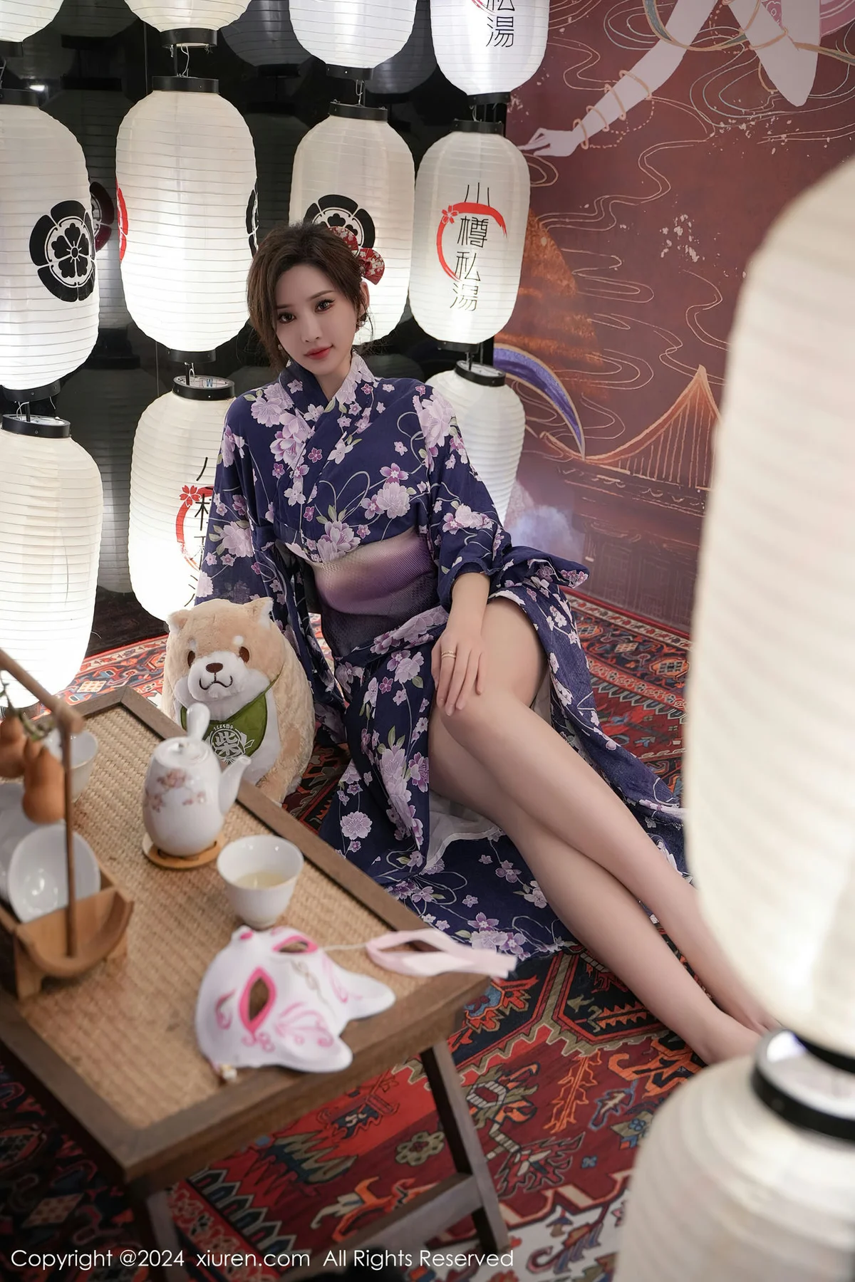 XiuRen 秀人 No.7975  Carol周妍希 深蓝色浴袍三亚旅拍3 - 8