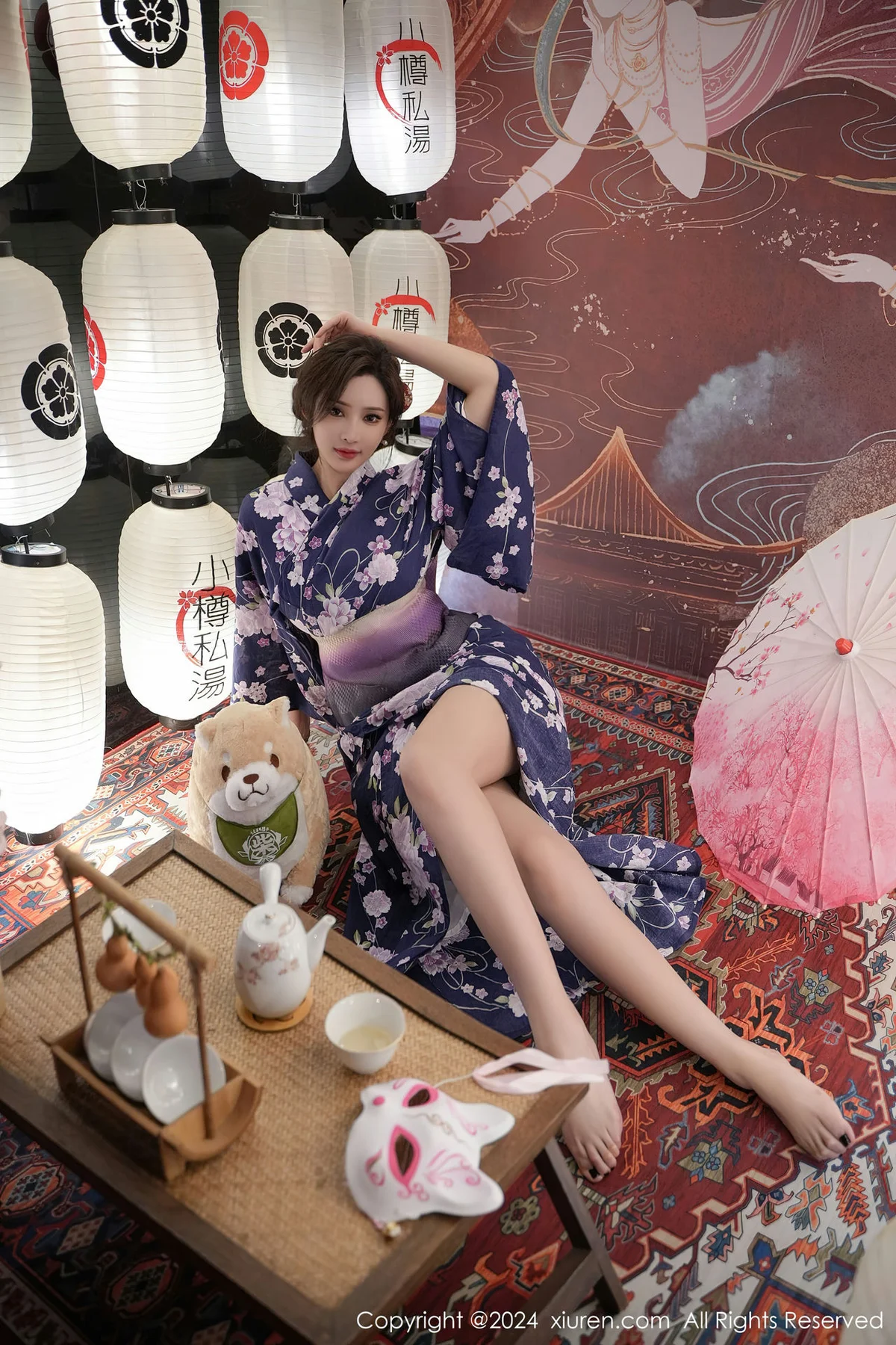 XiuRen 秀人 No.7975  Carol周妍希 深蓝色浴袍三亚旅拍3 - 2