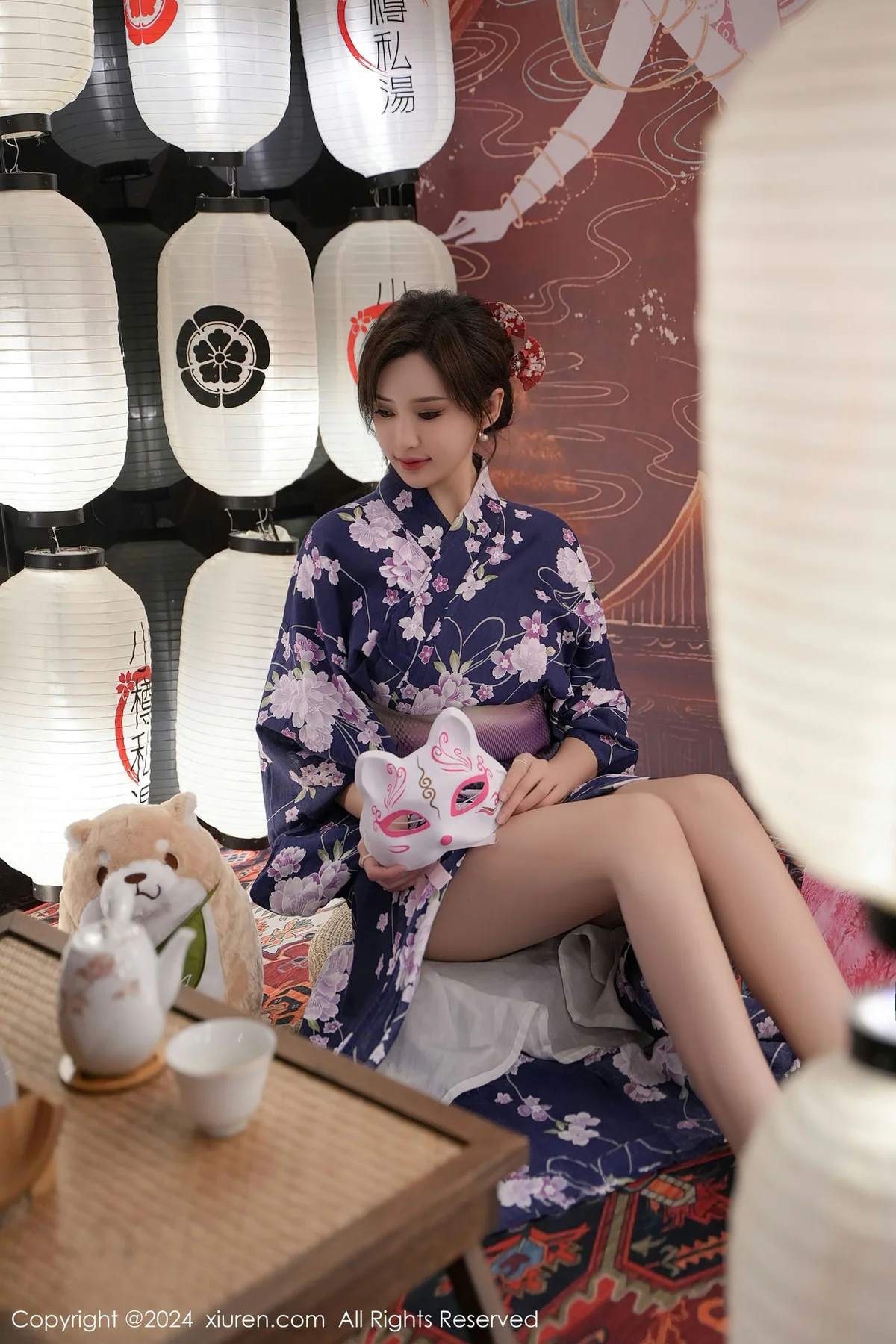 XiuRen 秀人 No.7975  Carol周妍希 深蓝色浴袍三亚旅拍3 - 3