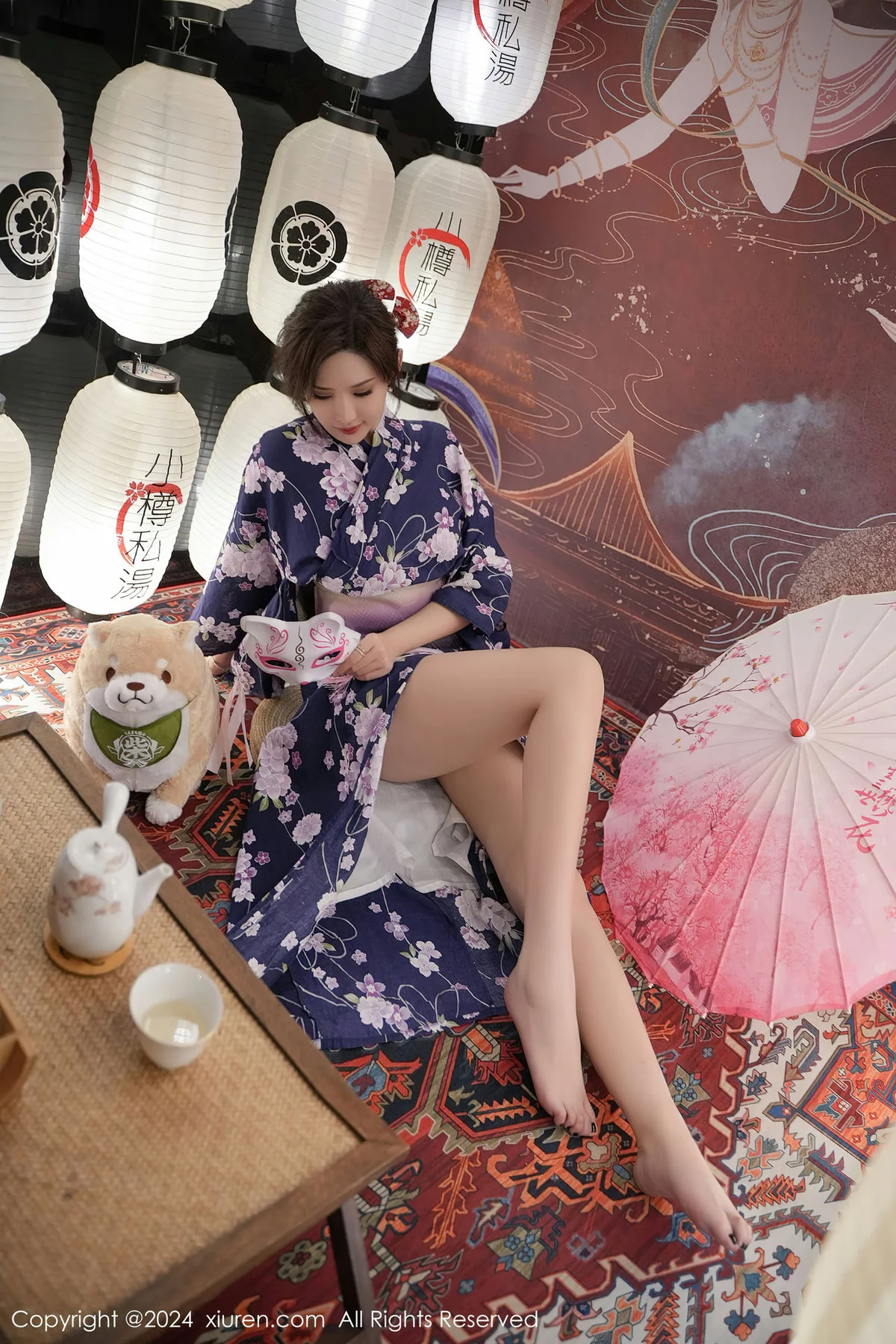 XiuRen 秀人 No.7975  Carol周妍希 深蓝色浴袍三亚旅拍3 - 6