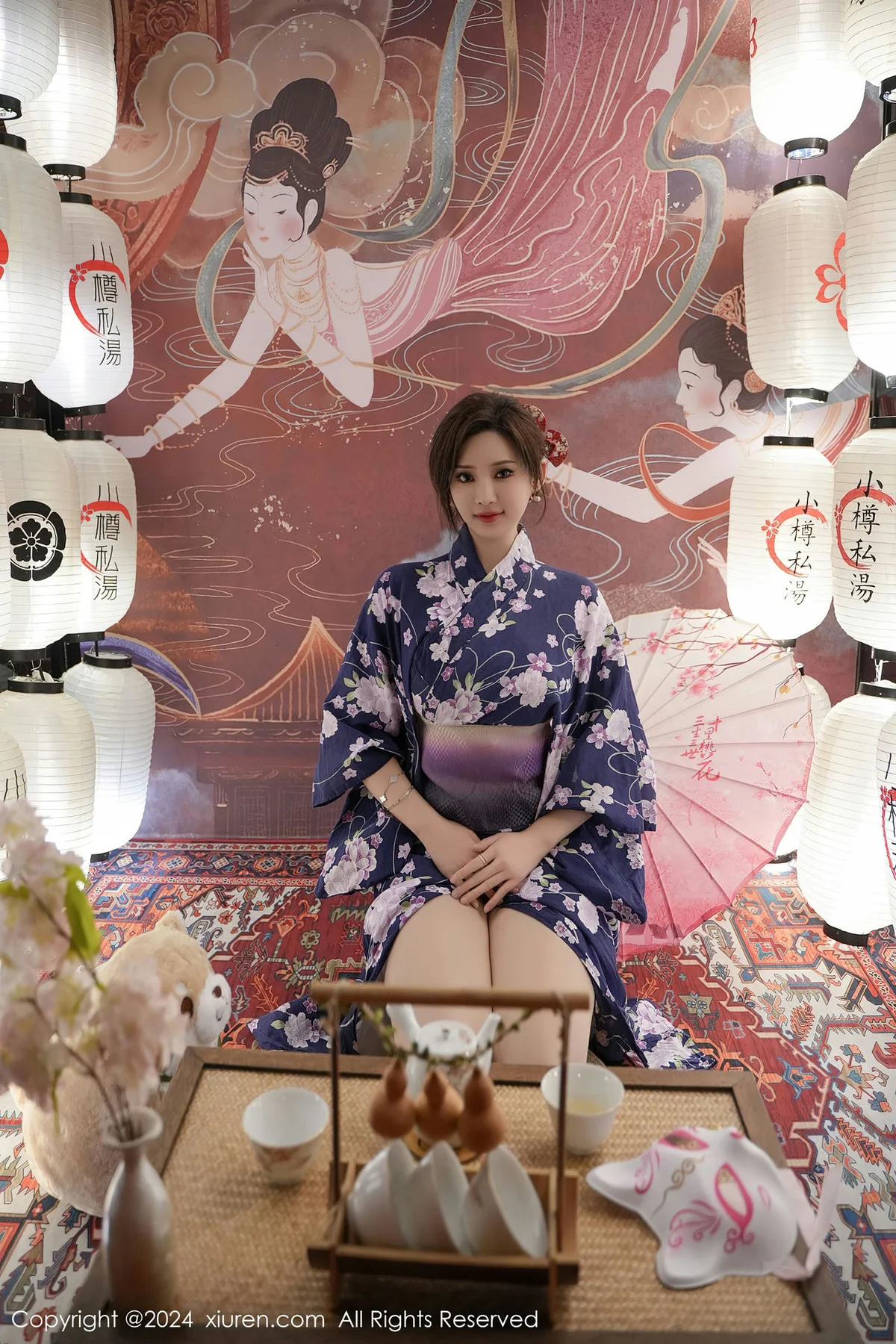 XiuRen 秀人 No.7975  Carol周妍希 深蓝色浴袍三亚旅拍3 - 9