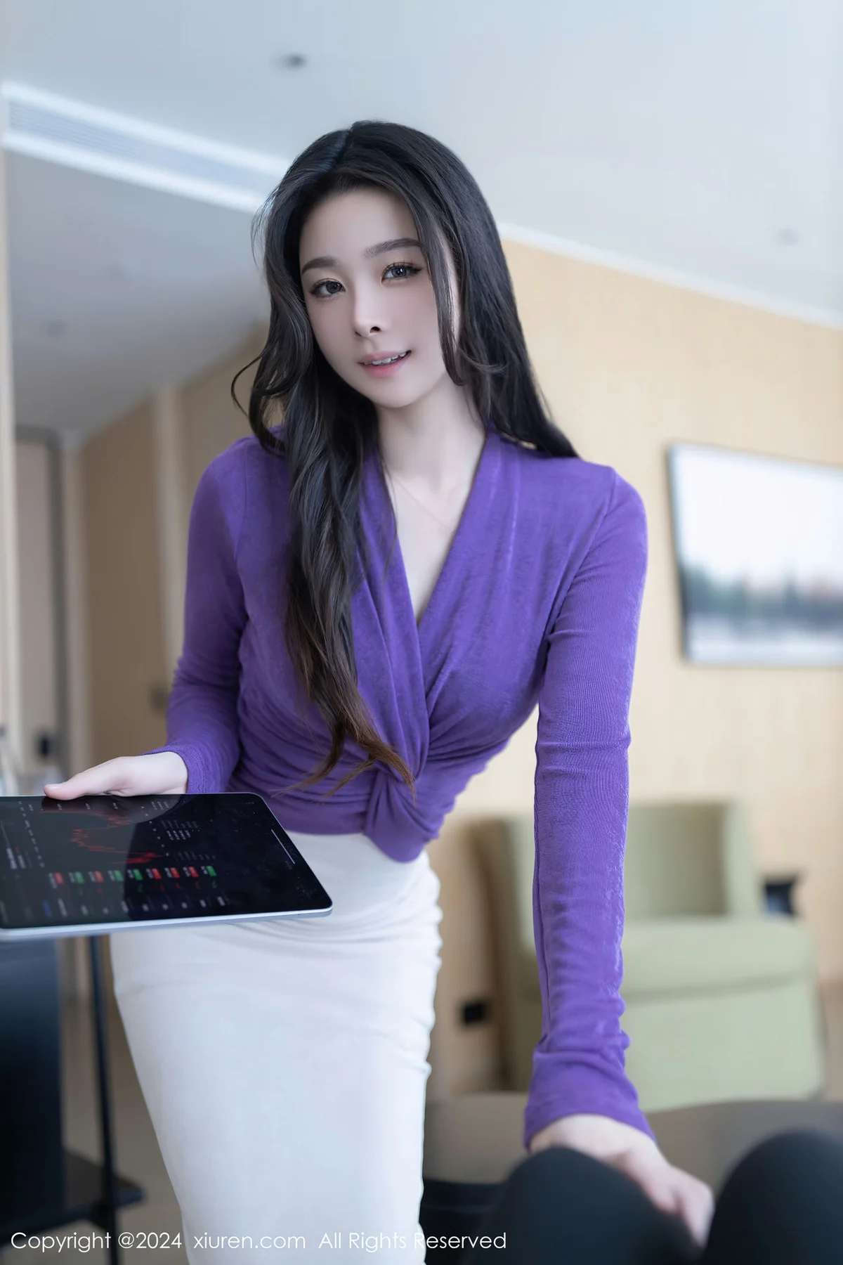 XiuRen 秀人 No.7982  小逗逗 基金经理角色扮演性感写真1 - 9