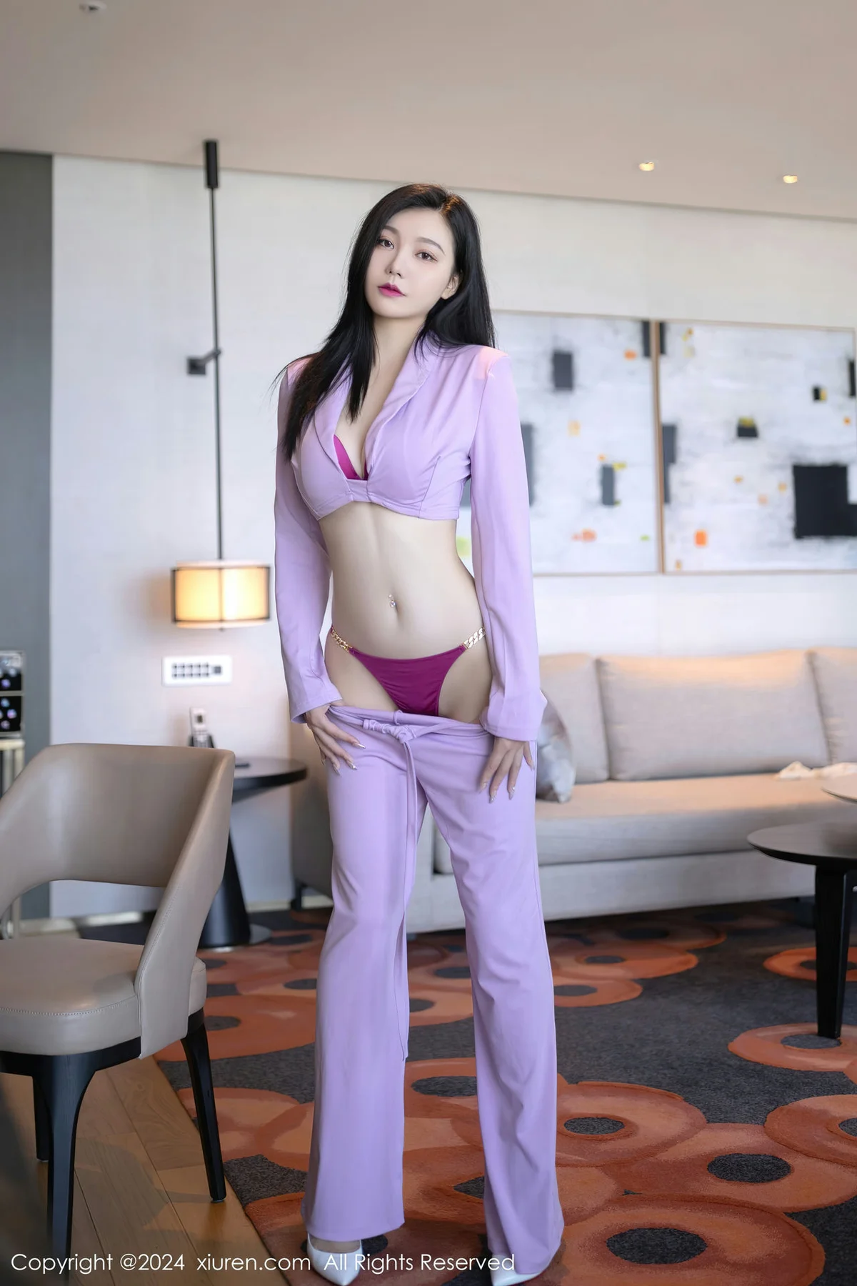 XiuRen 秀人 No.8006  安然anran 白色丝袜性感写真1 - 1