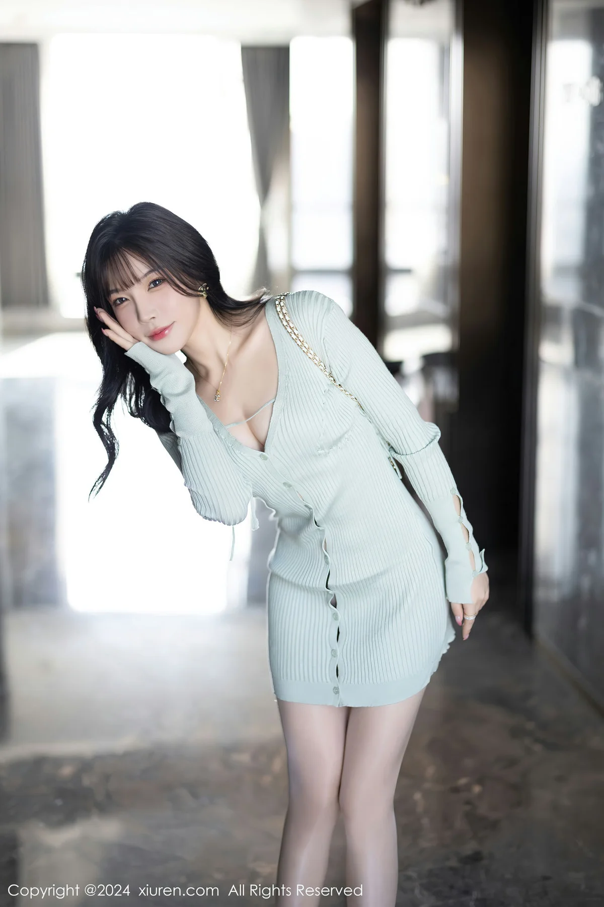XiuRen 秀人 No.8028  徐莉芝Booty 淡蓝色性感写真2 - 3